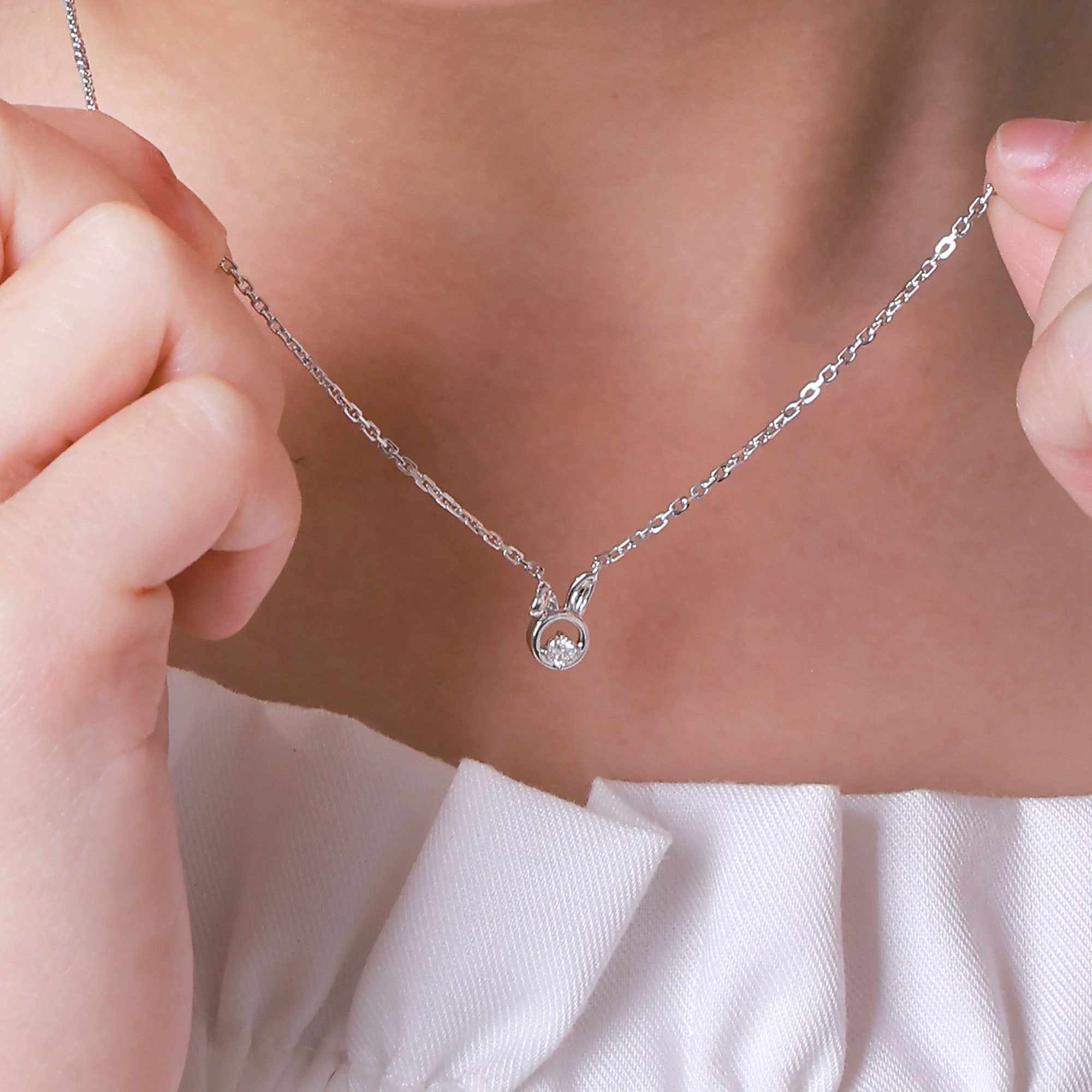 Bunny Diamond Necklace (P2508220095)