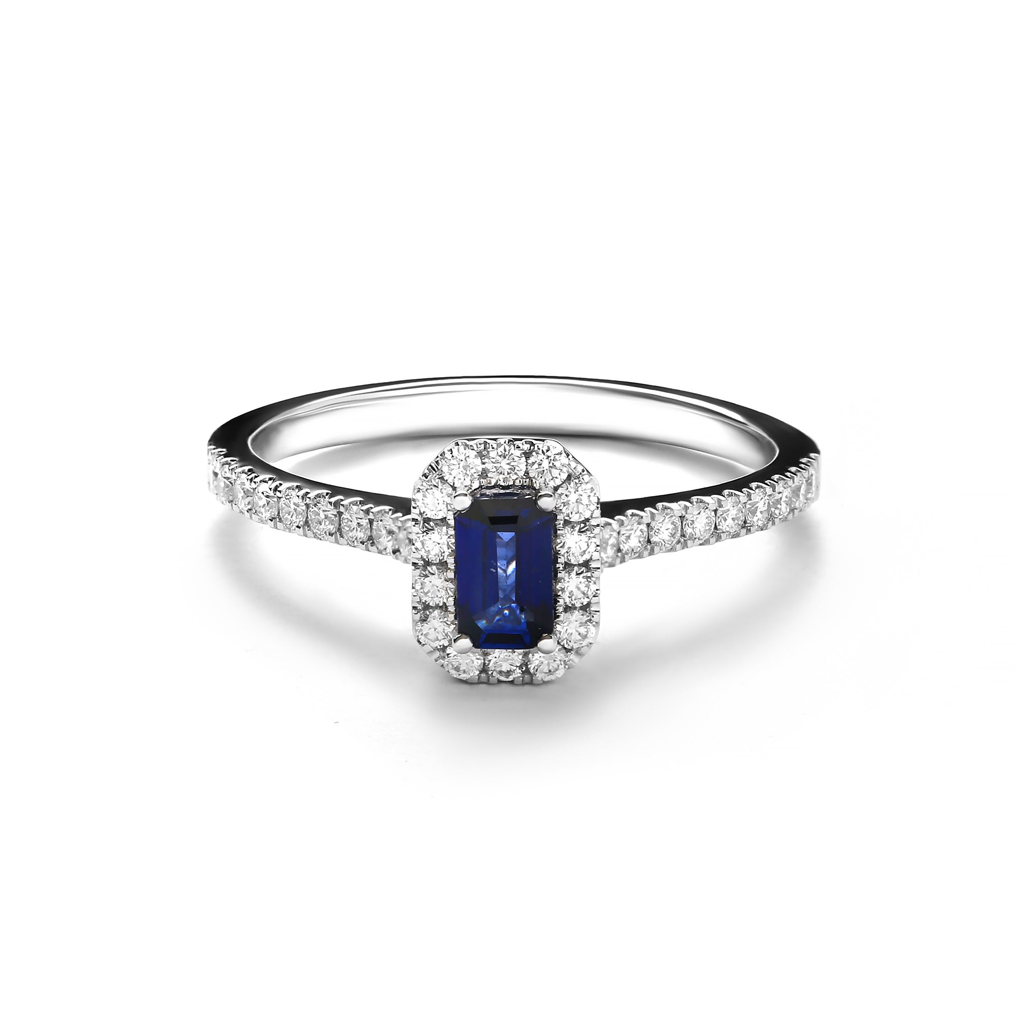 Auren Diamond Ring With Blue Sapphire (P2507100143)