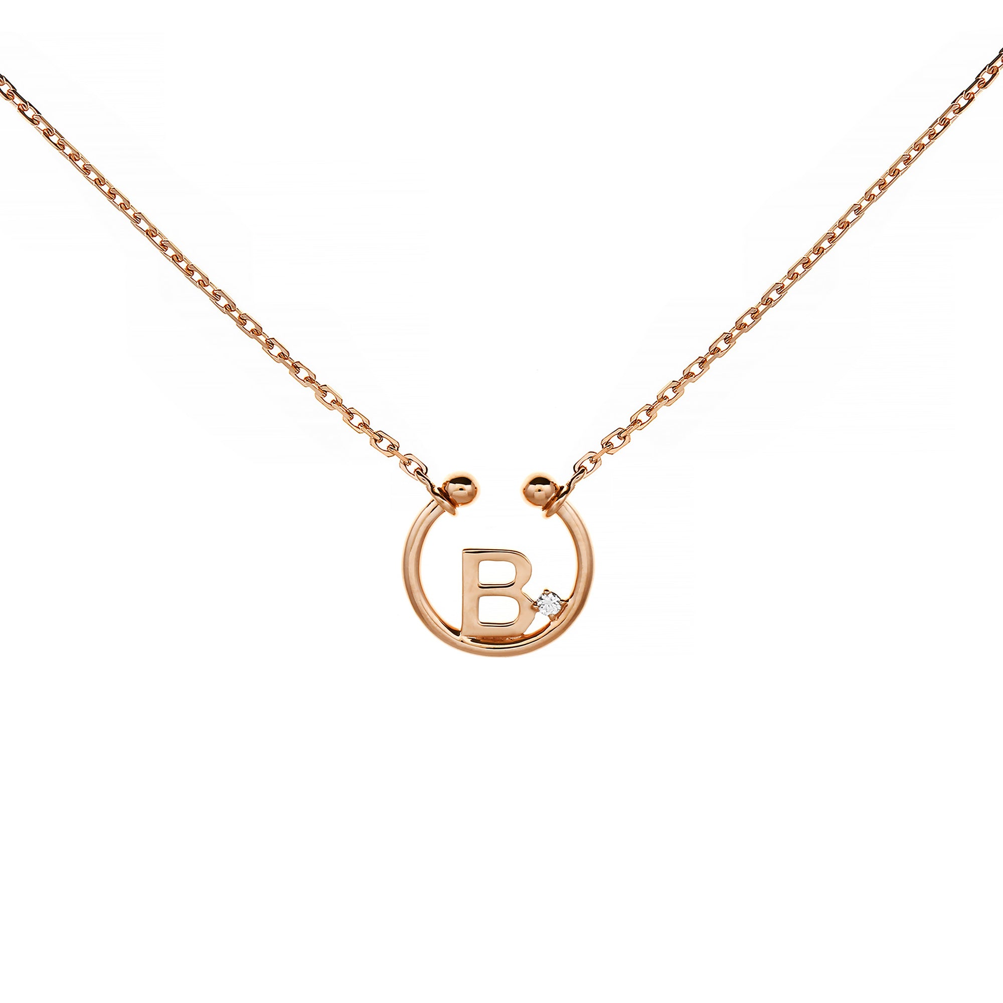 B Alphabeth Diamond Necklace (P2405310025)