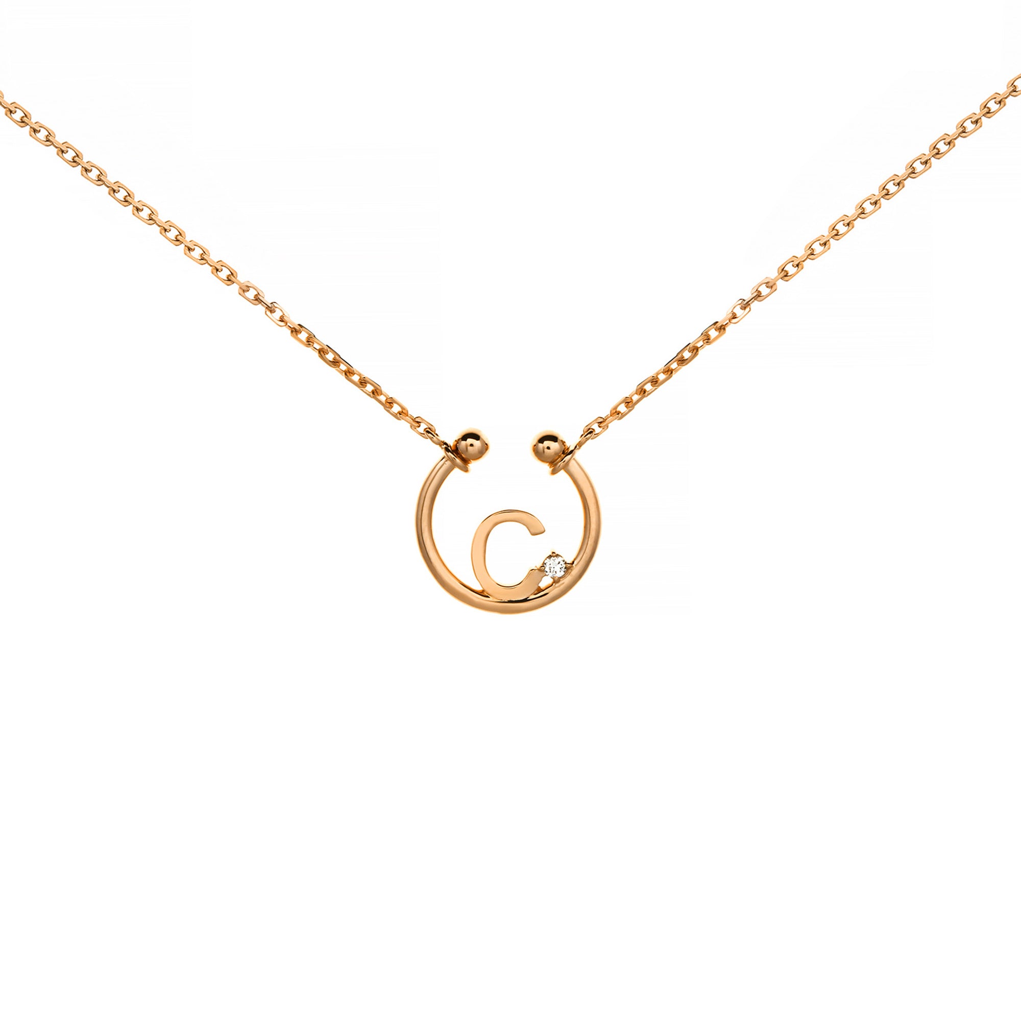 C Alphabeth Diamond Necklace (P2405310024)