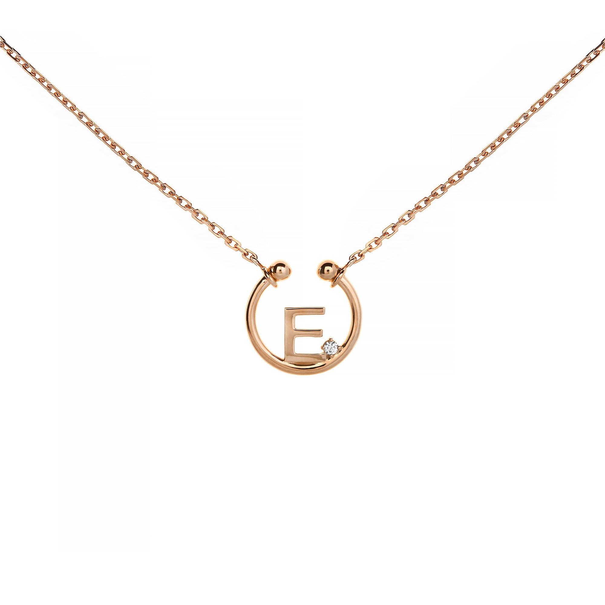 E Alphabeth Diamond Necklace (P2405310007)