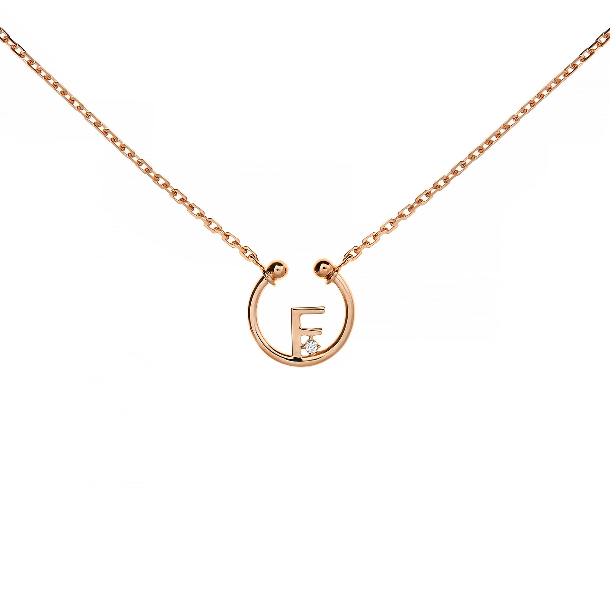 F Alphabeth Diamond Necklace (P2405310010)