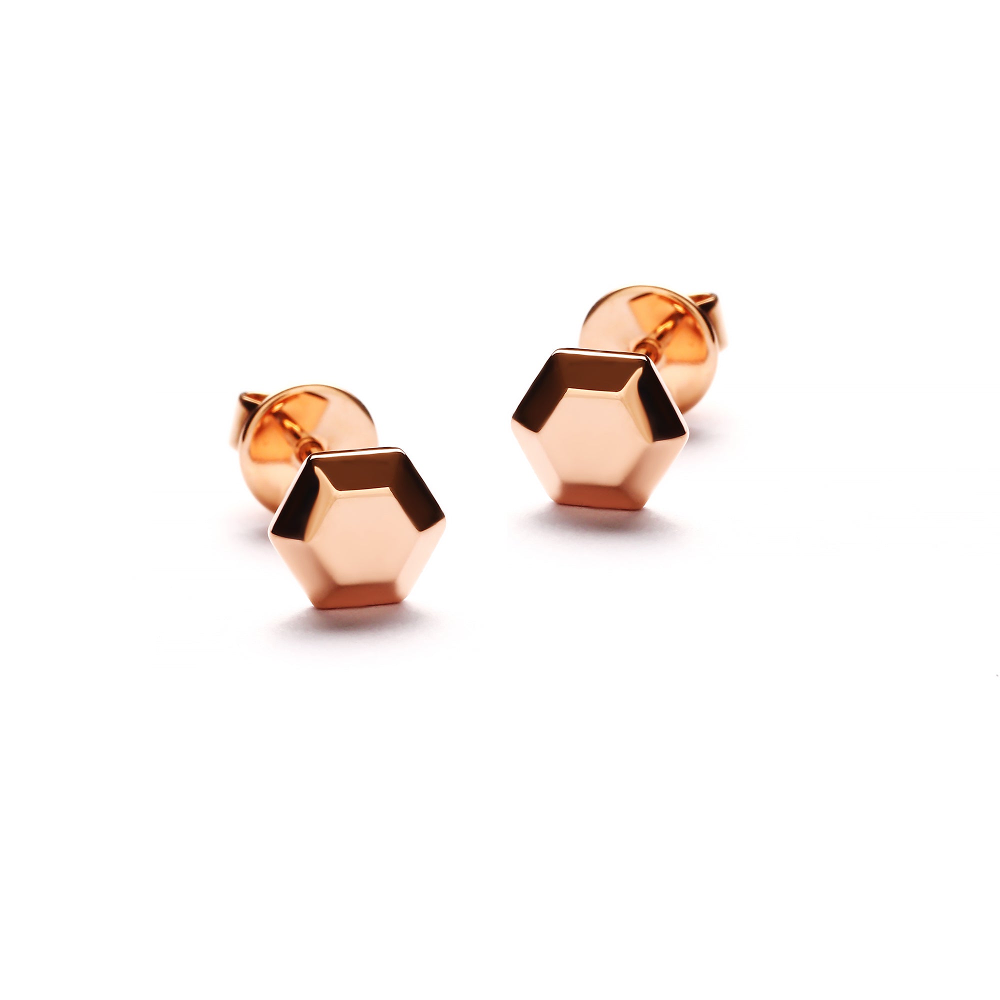 Hexagon Gold Earring (G2312070054)