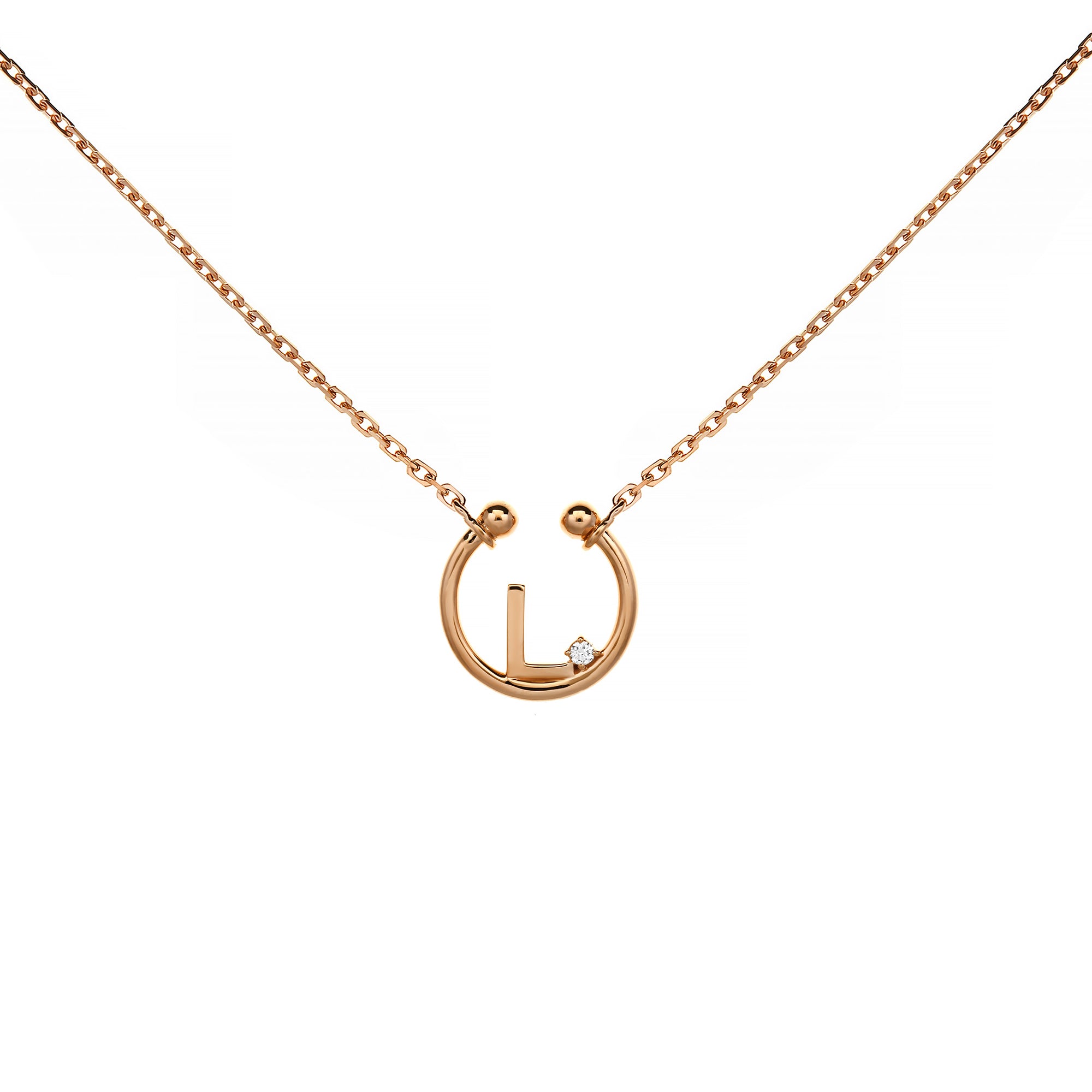 L Alphabeth Diamond Necklace (P2405310009)