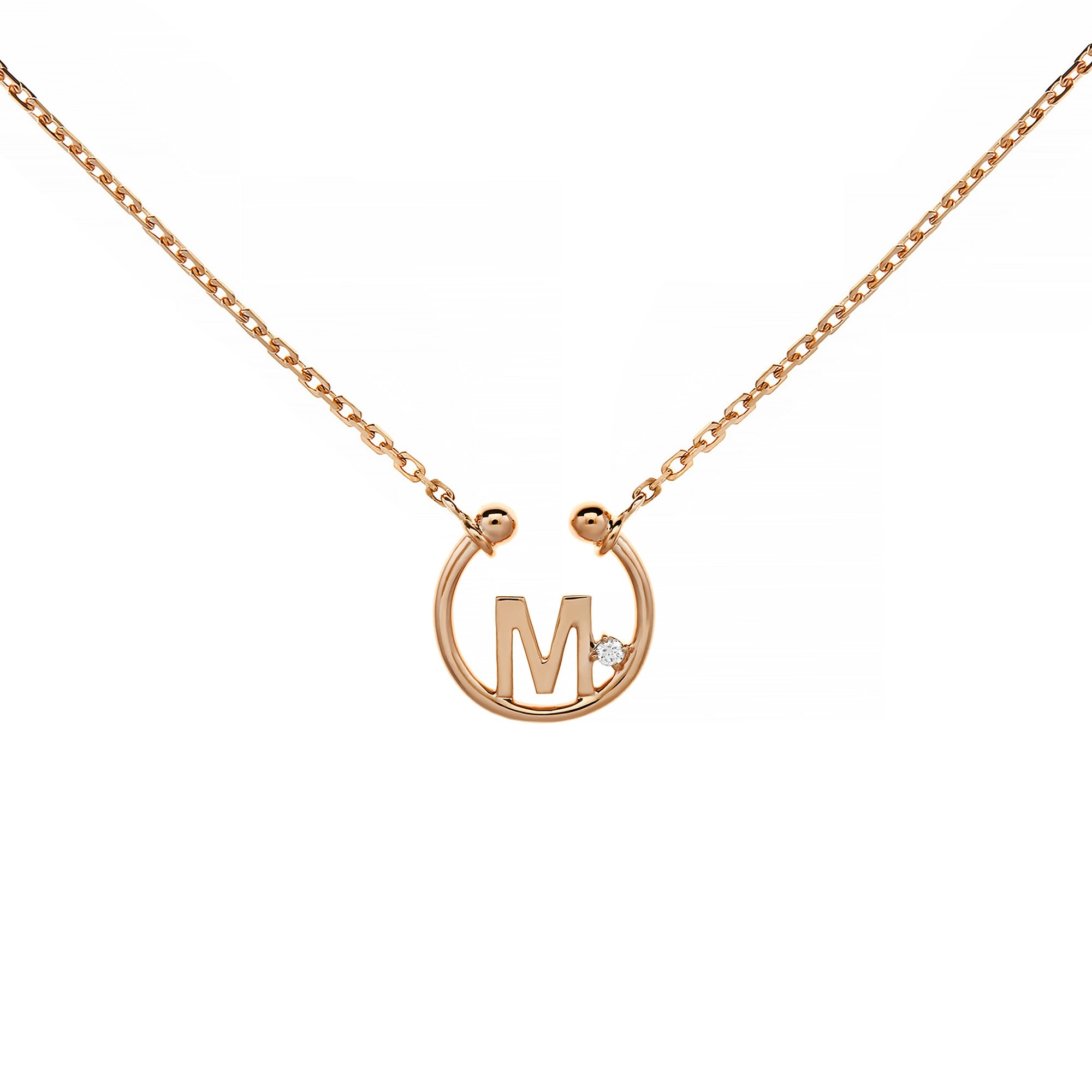 M Alphabeth Diamond Necklace (P2405310004)