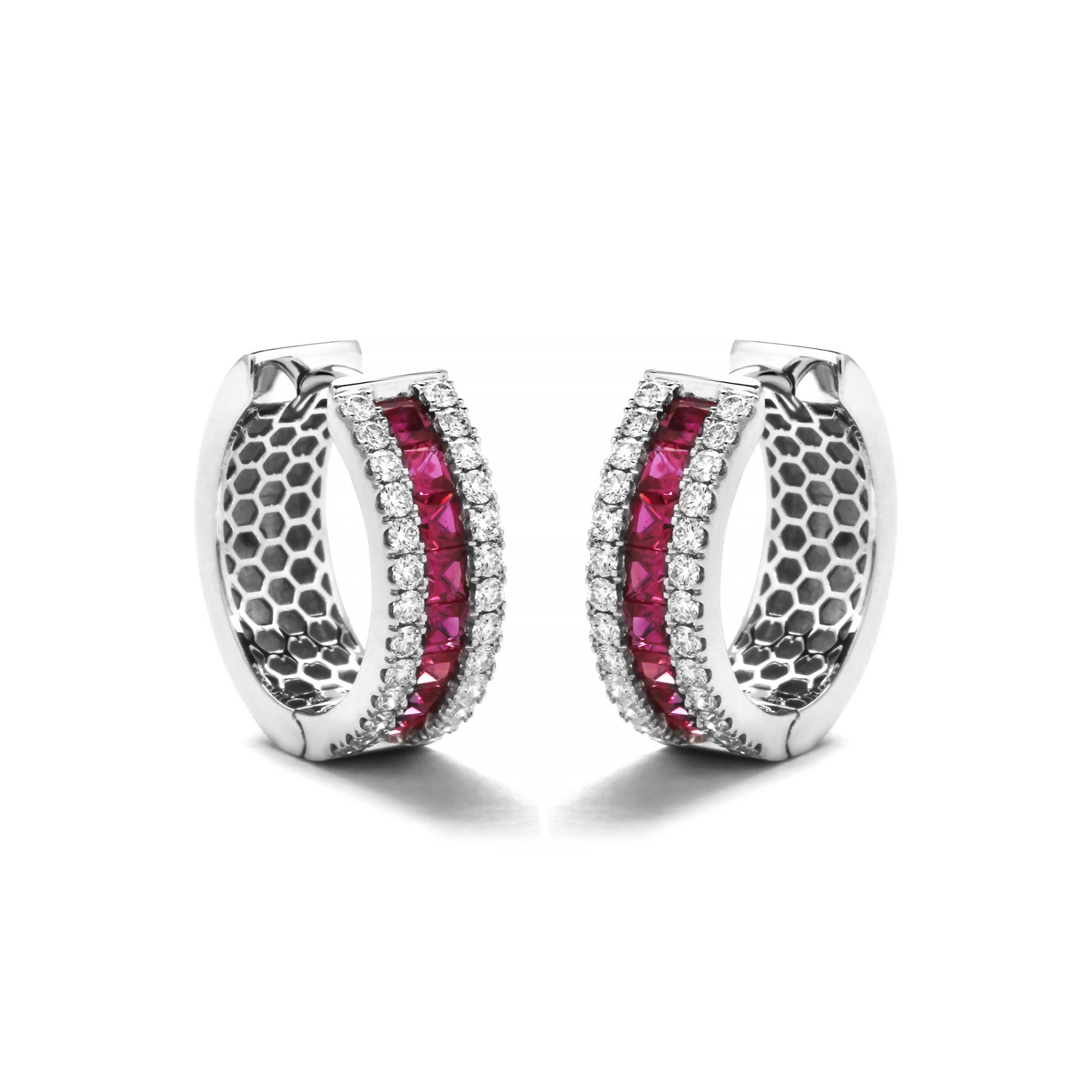 Nivra Diamond Earring With Ruby (D2408070001)