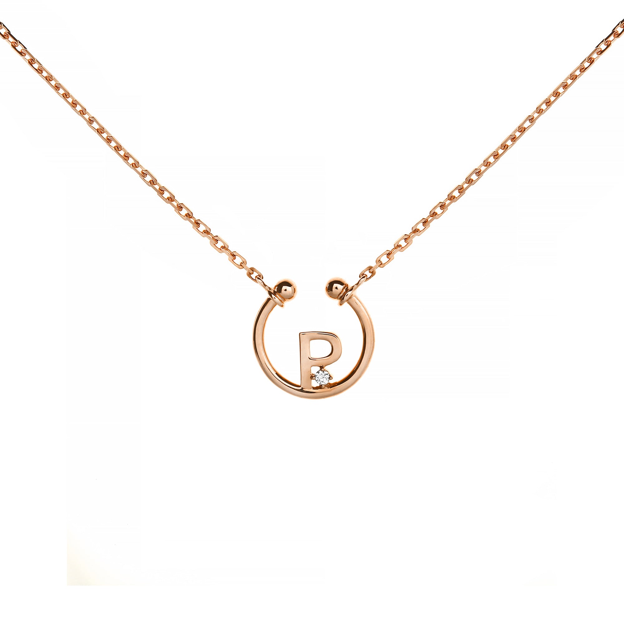 P Alphabeth Diamond Necklace (P2405310003)