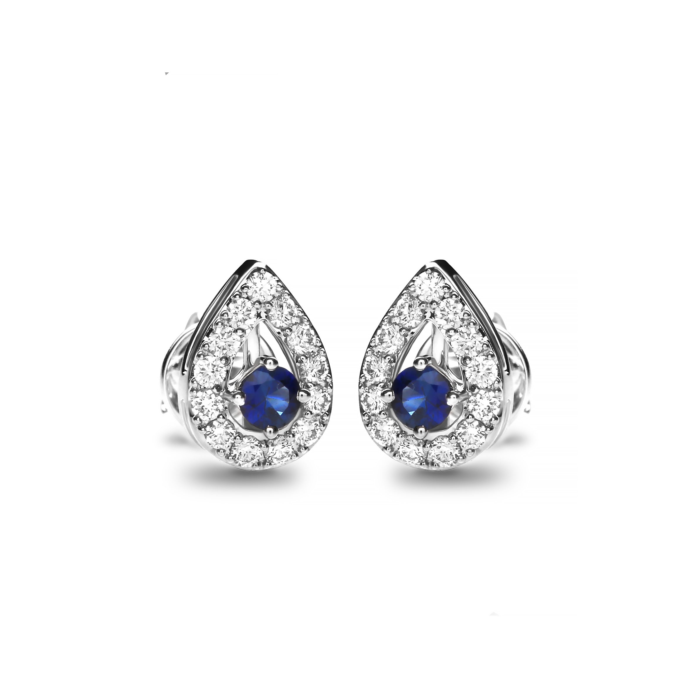Thaliora Diamond Earring With Blue Sapphire (P2502150002)
