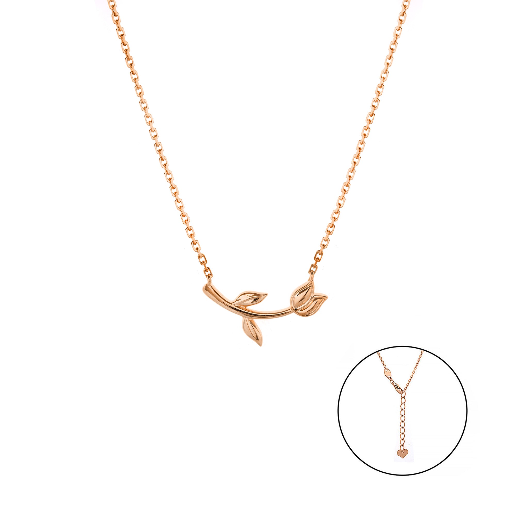 Tulip Gold Necklace Rosegold (G2507020001)