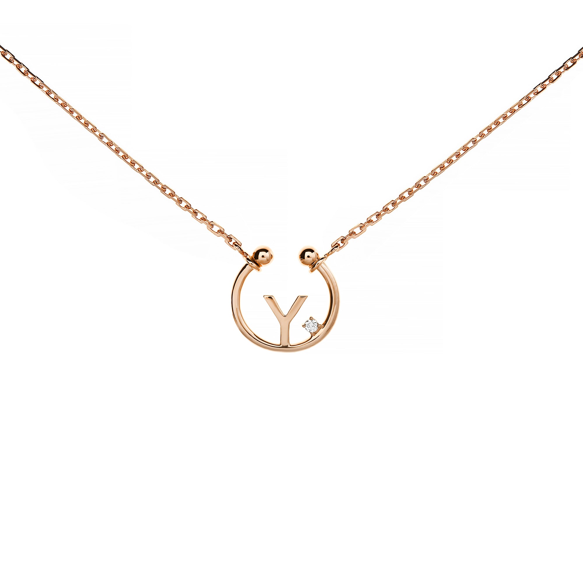 Y Alphabeth Diamond Necklace (P2406040007)