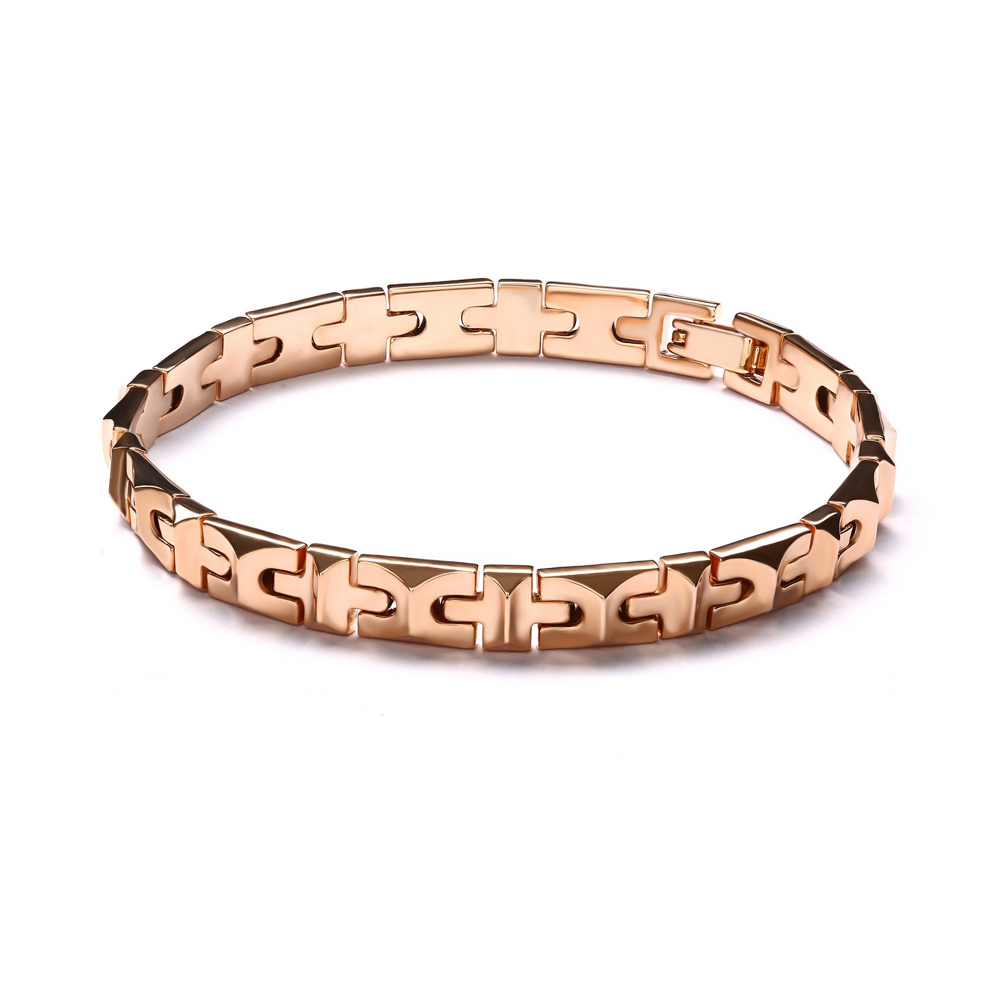 18k Rose Gold Bracelet Mens Annalee Gold Bracelet Rosegold
