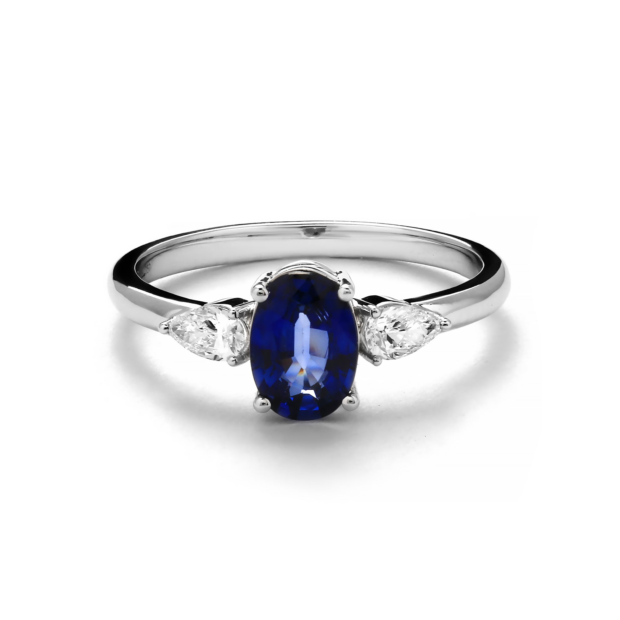 Azurette Diamond Ring With Blue Sapphire (D2409200006)