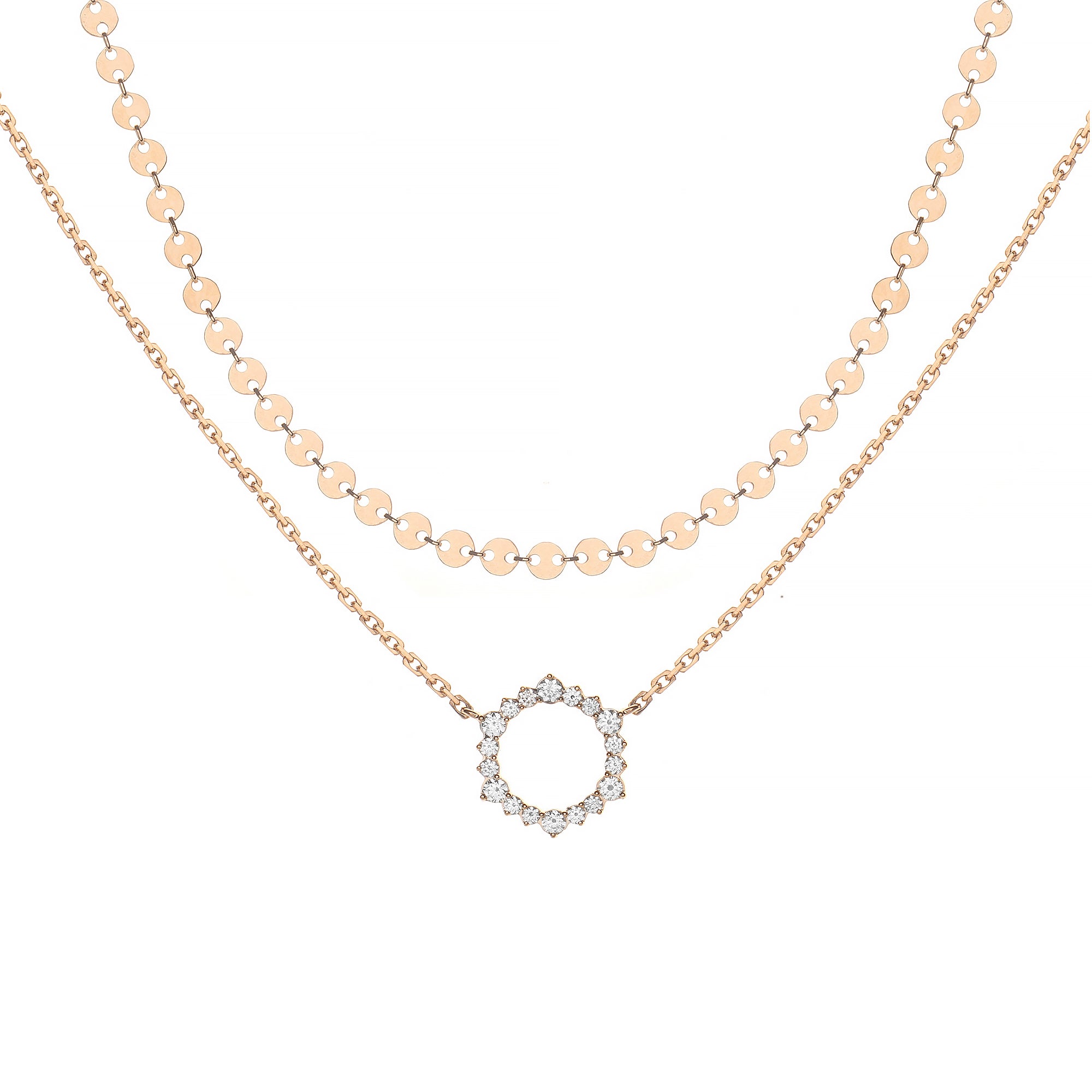 Catina Double Layer Diamond Necklace (P2309120179)