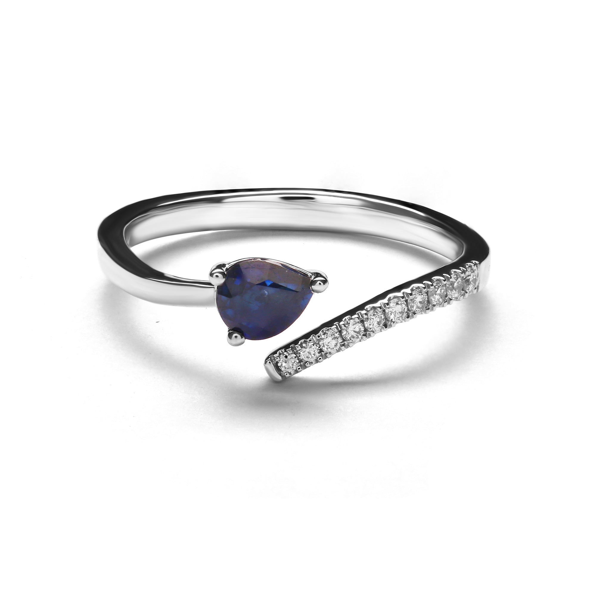 Cordalys Diamond Ring With Blue Sapphire (P2312080043)