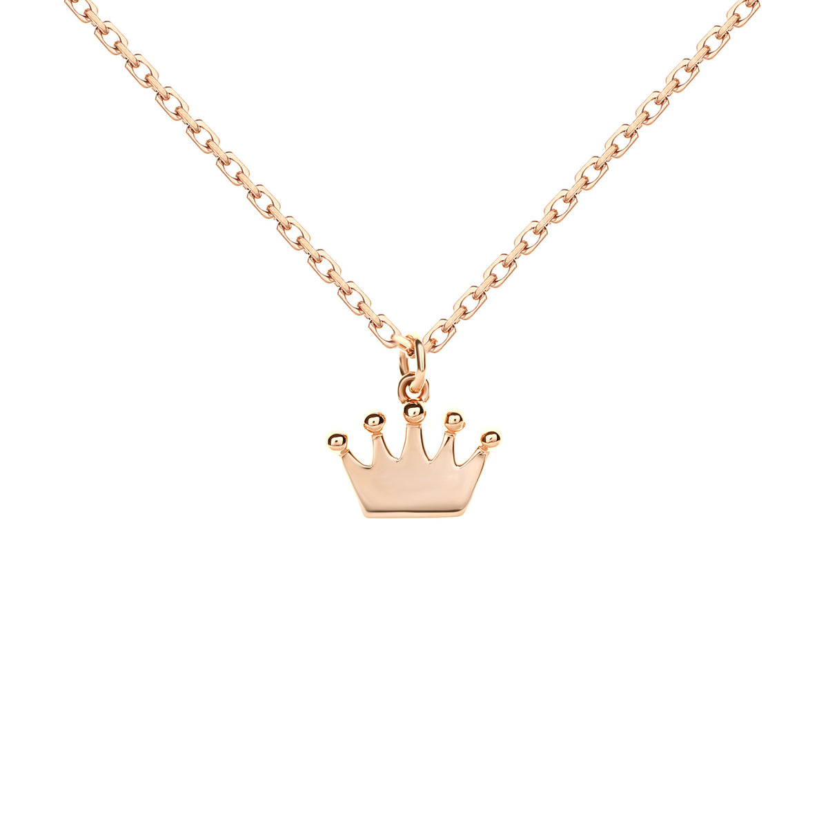 Crown Gold Necklace Rosegold (P2305190021) Lino & Sons Jewellery