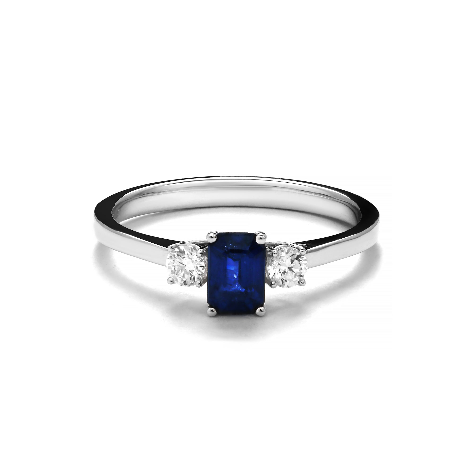 Fathom Diamond Ring With Blue Sapphire (D2409120005)