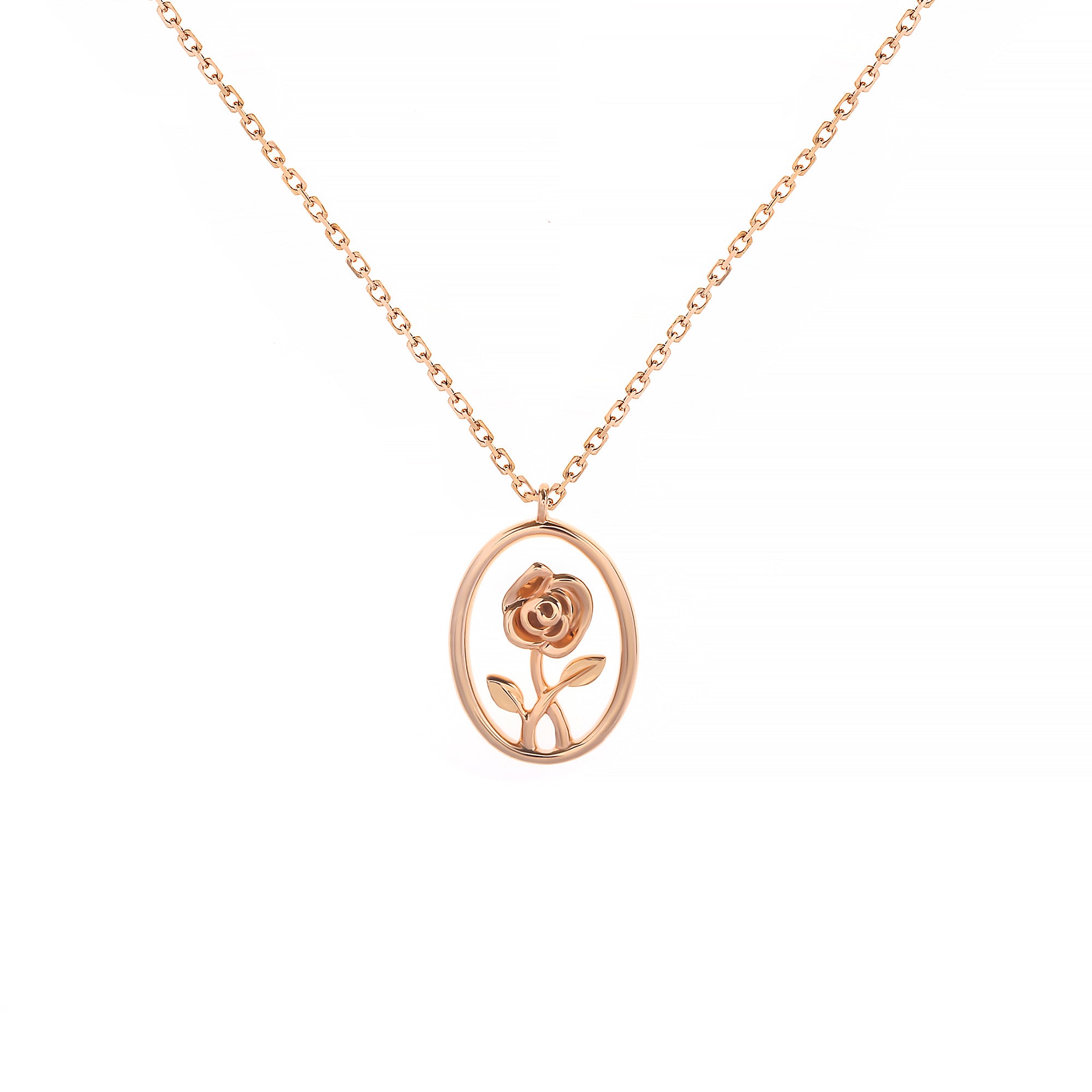 Flower Gold Necklace Rosegold (G2405200064)