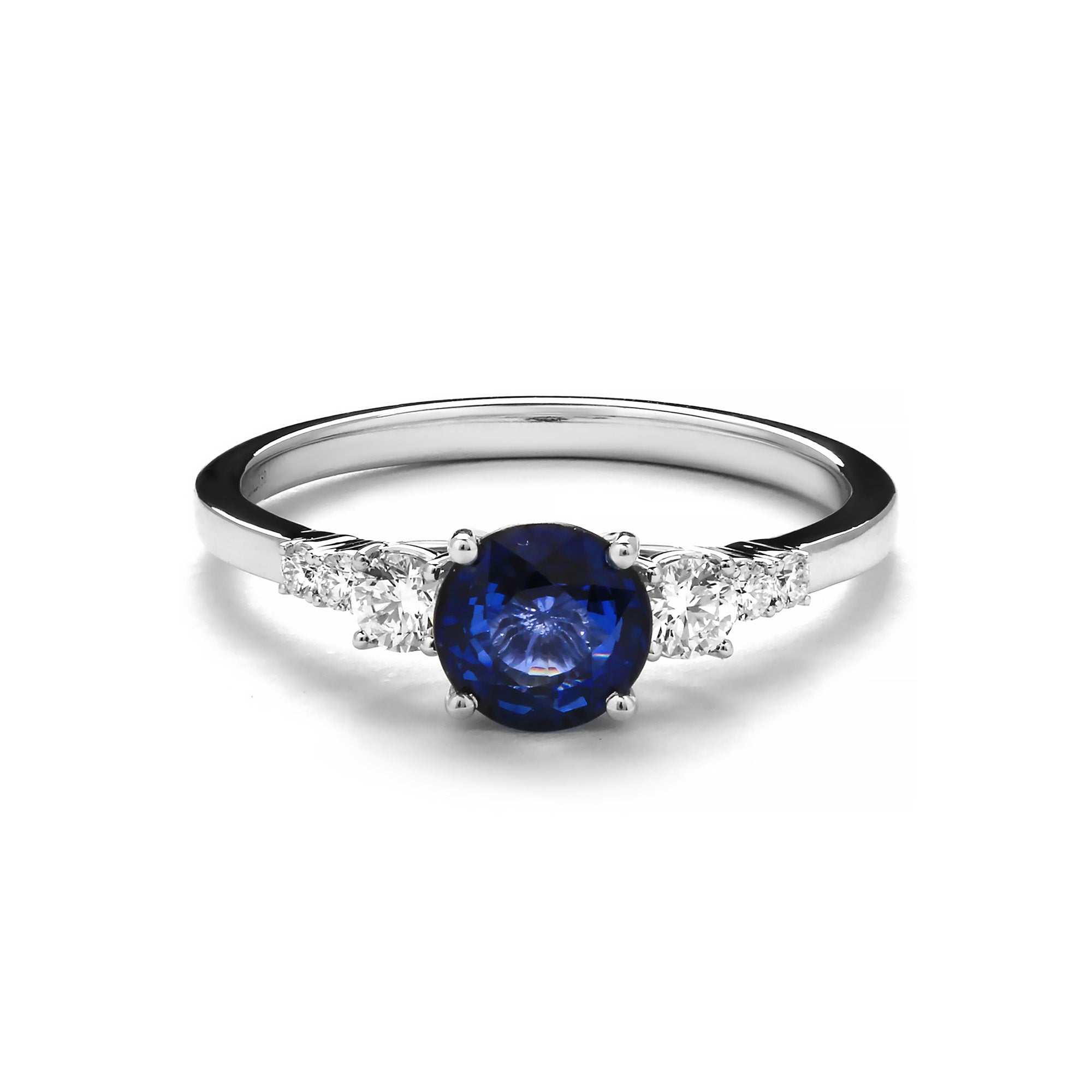Lumen Diamond Ring With Blue Sapphire (D2409200002)