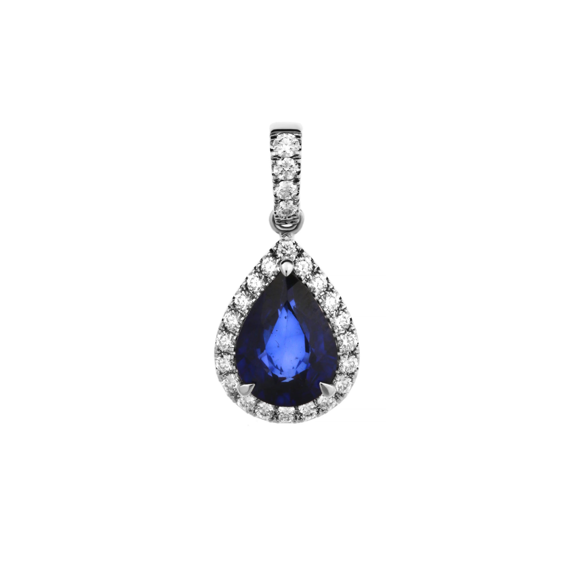 Pamelia Diamond Pendant With Blue Sapphire (D2407230003)