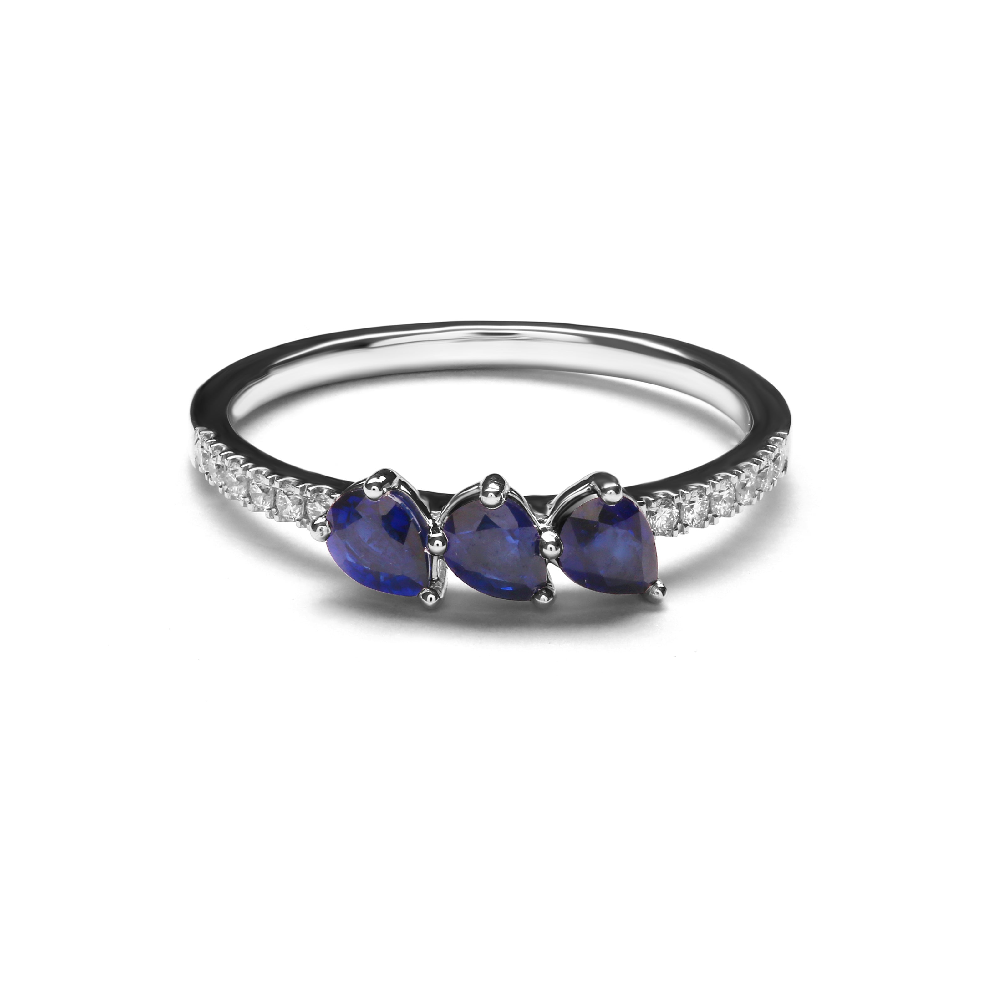 Rhexia Diamond Ring With Blue Sapphire (P2312080042)