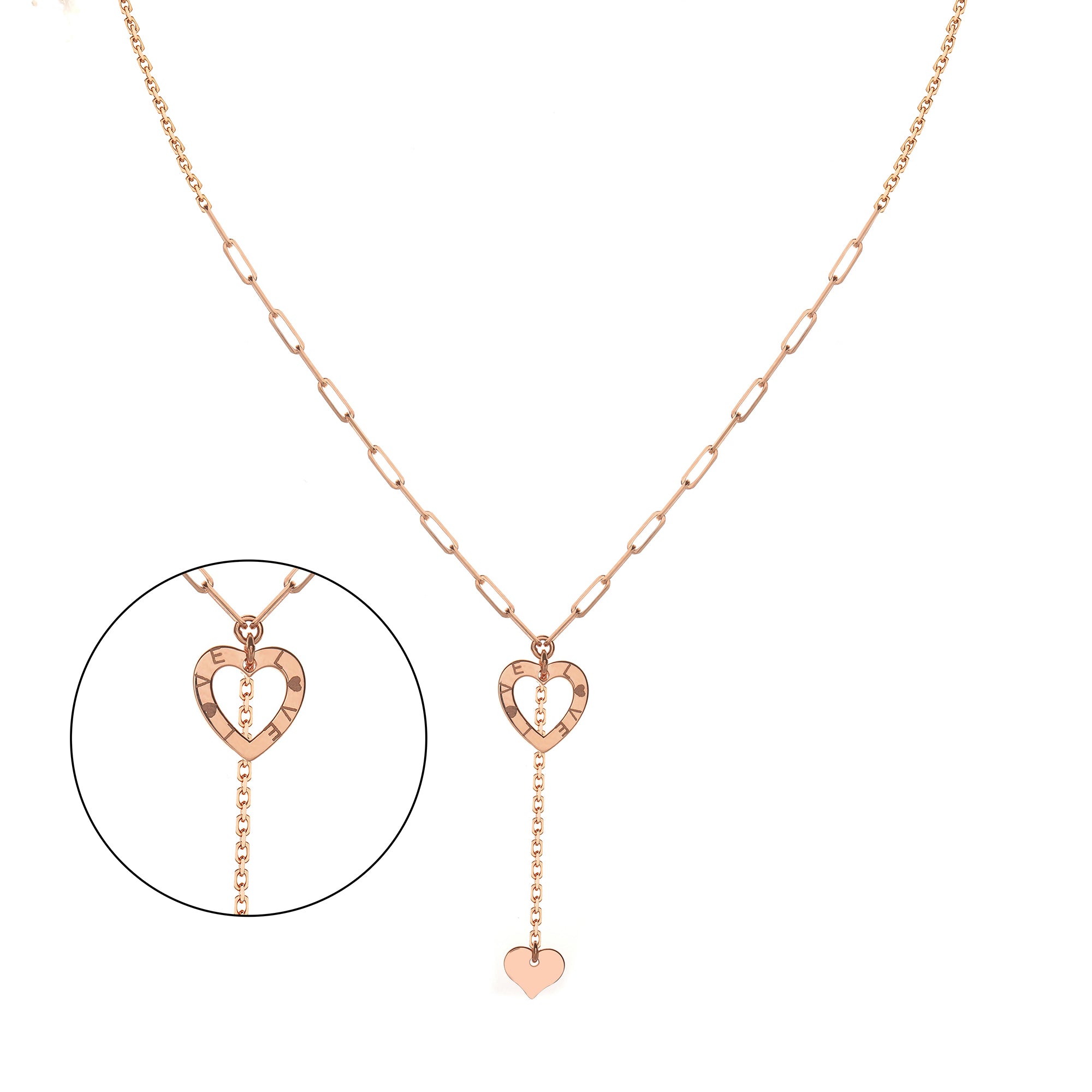 Safiya Gold Necklace Rosegold (G2401180074)