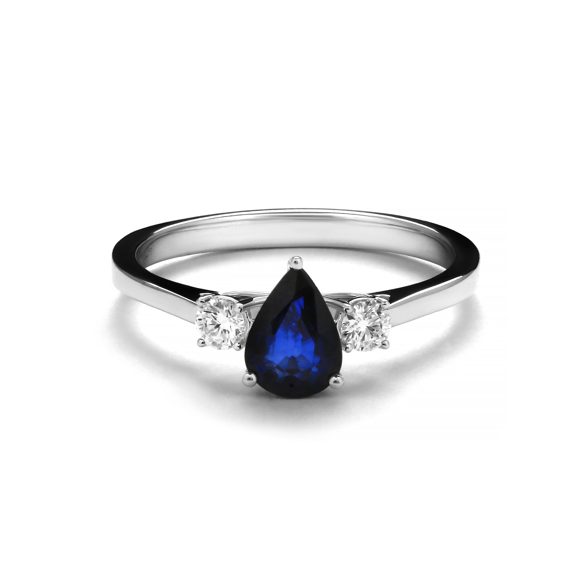 Vista Diamond Ring With Blue Sapphire (D2409120003)