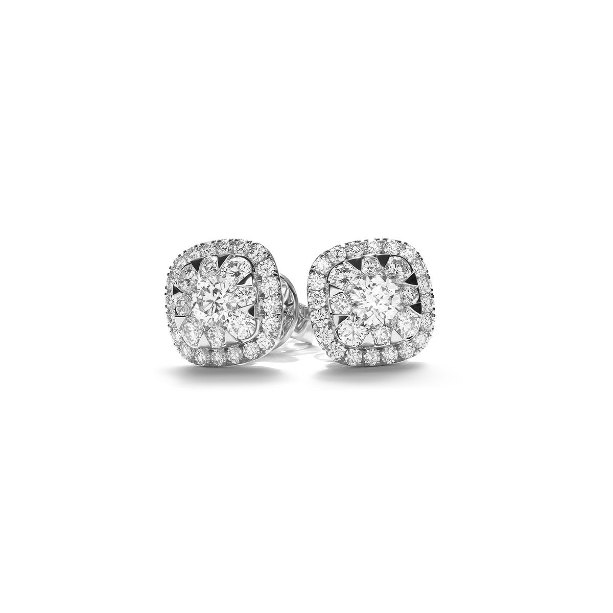 Nara Cushion Large Diamond Earrings (P1905200043)