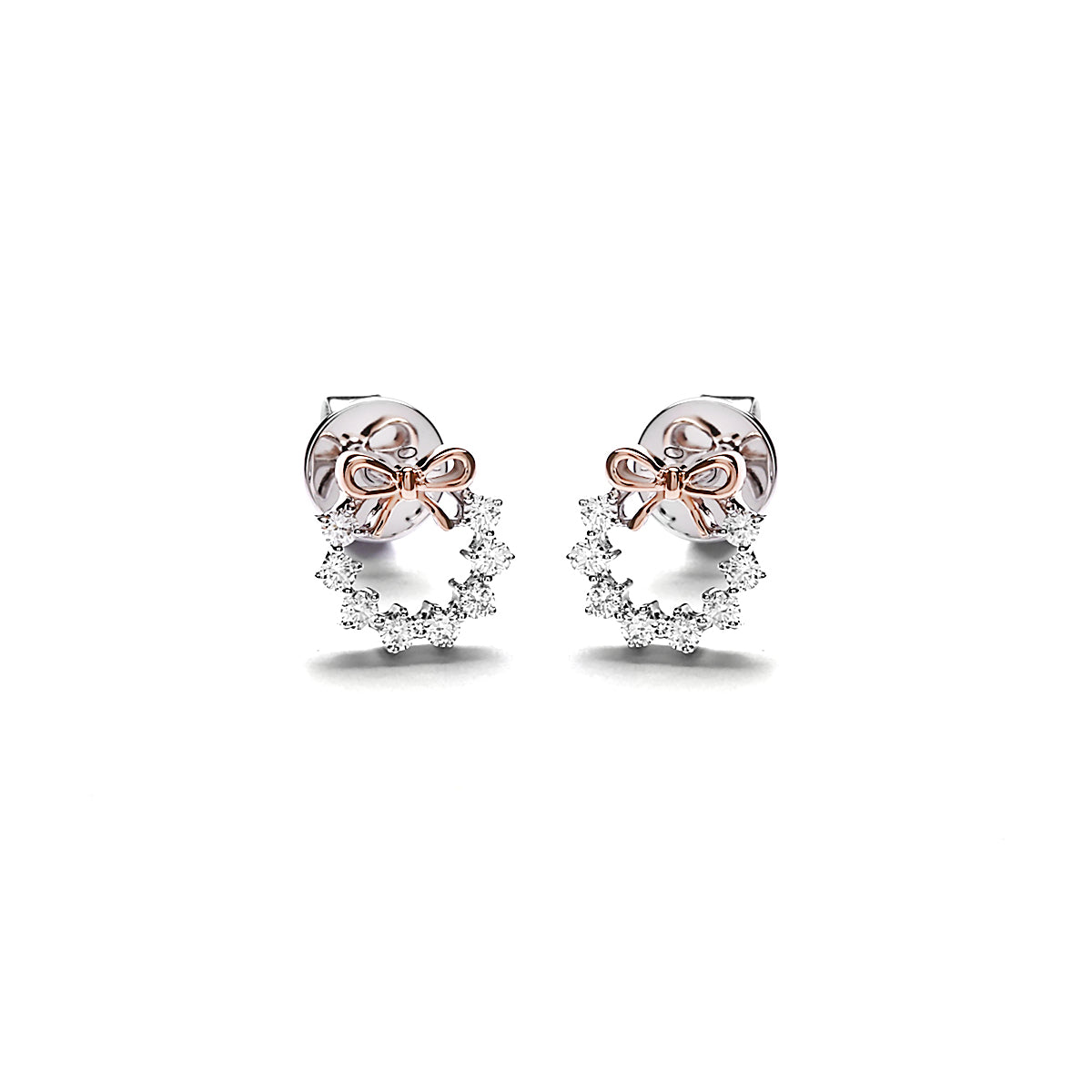 Belinda Two Tone Diamond Earrings (P2406130029)