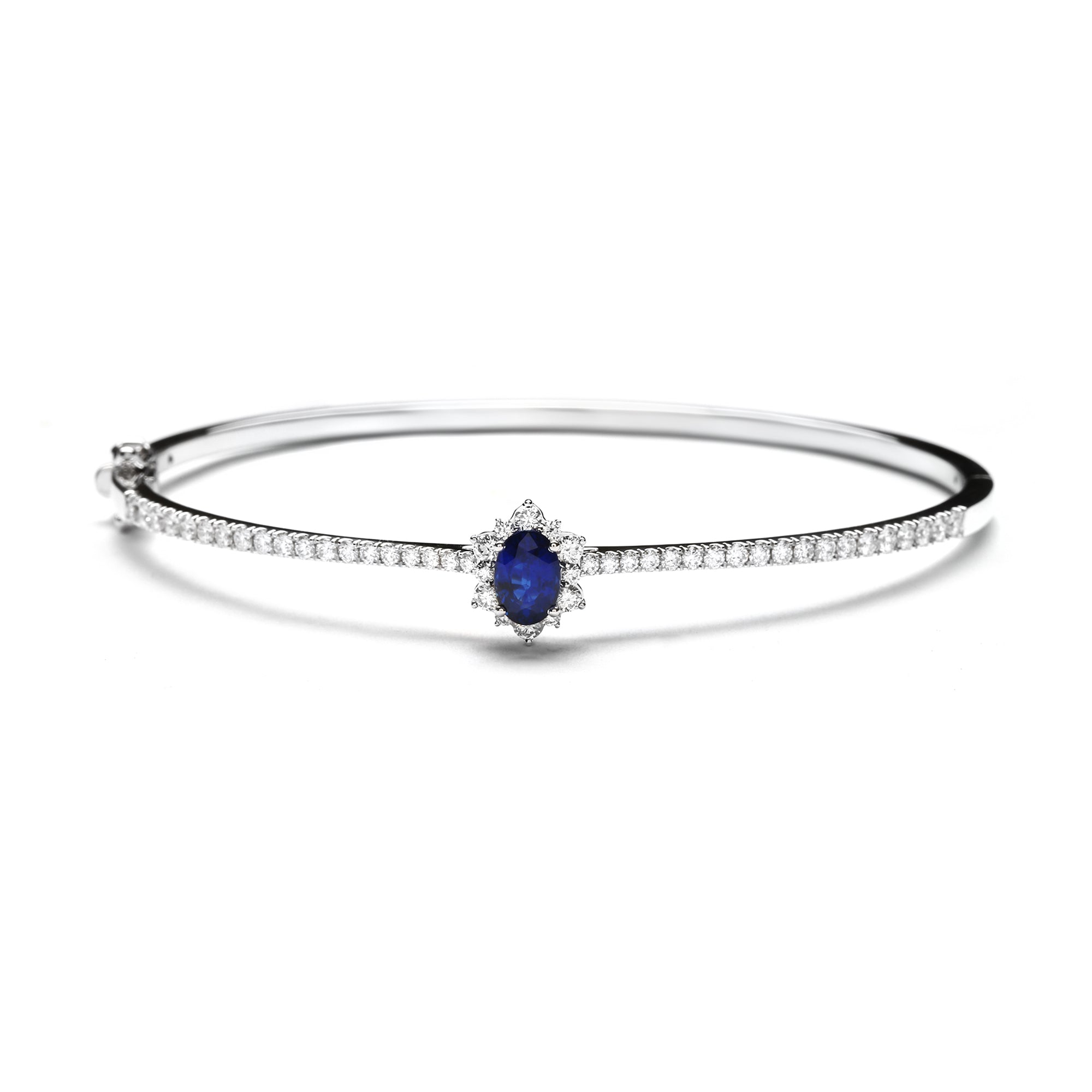 Delacruise Diamond Bangle With Sapphire (P2301100032)
