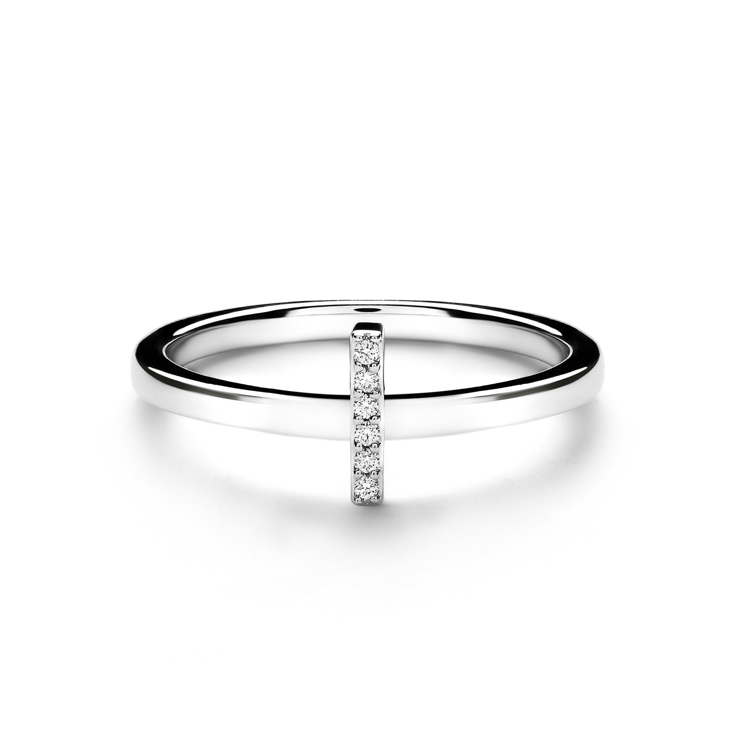 I Alphabet Diamond Ring (P1812100026)