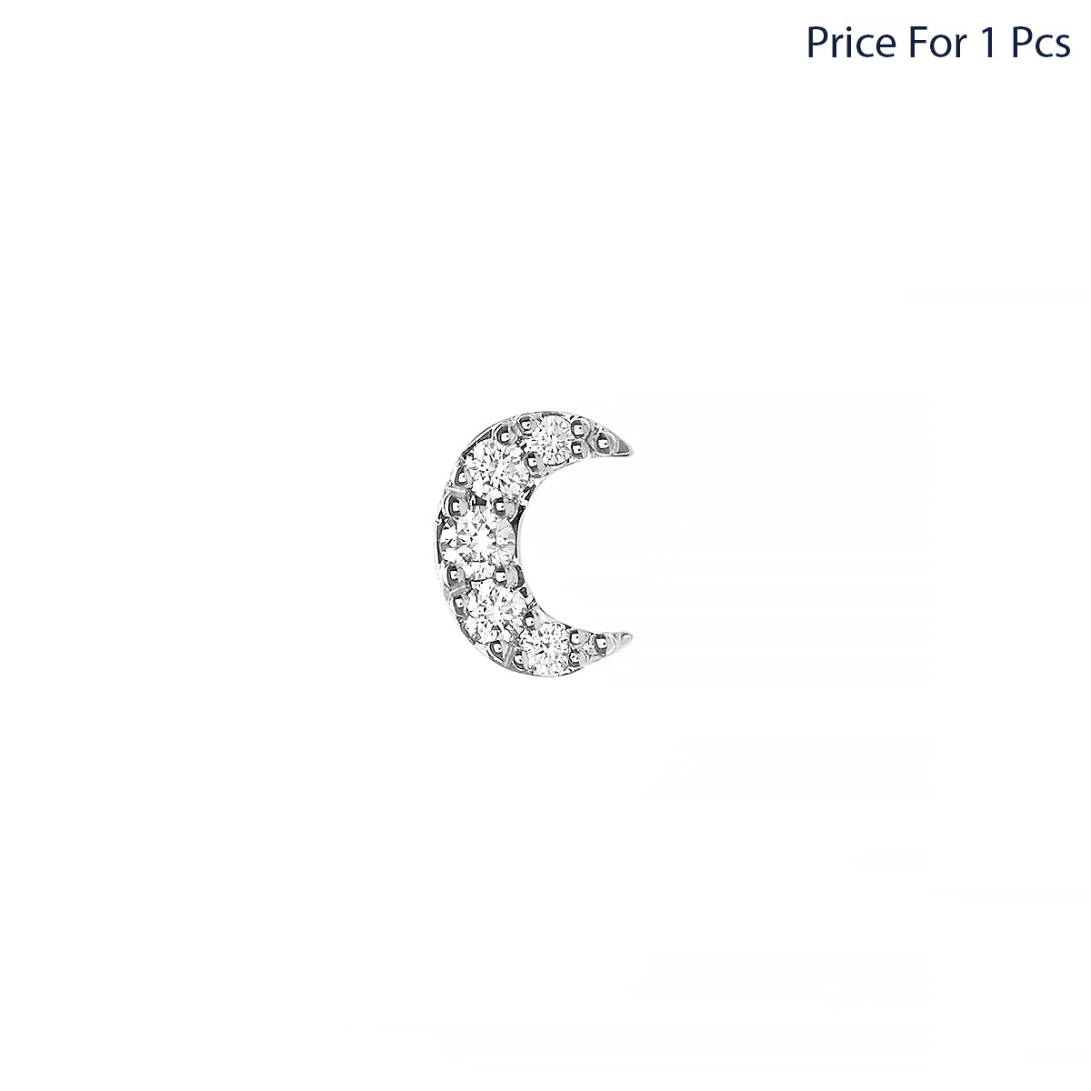 Lunar Stud Diamond Earrings (P2006120024)