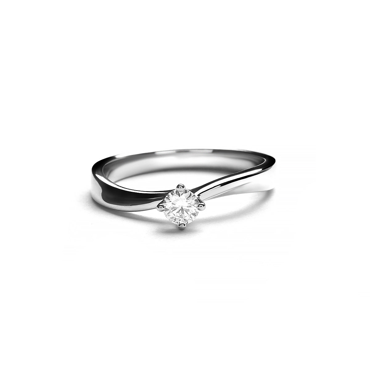 Morini Platinum Diamond Ring (T2003030022)