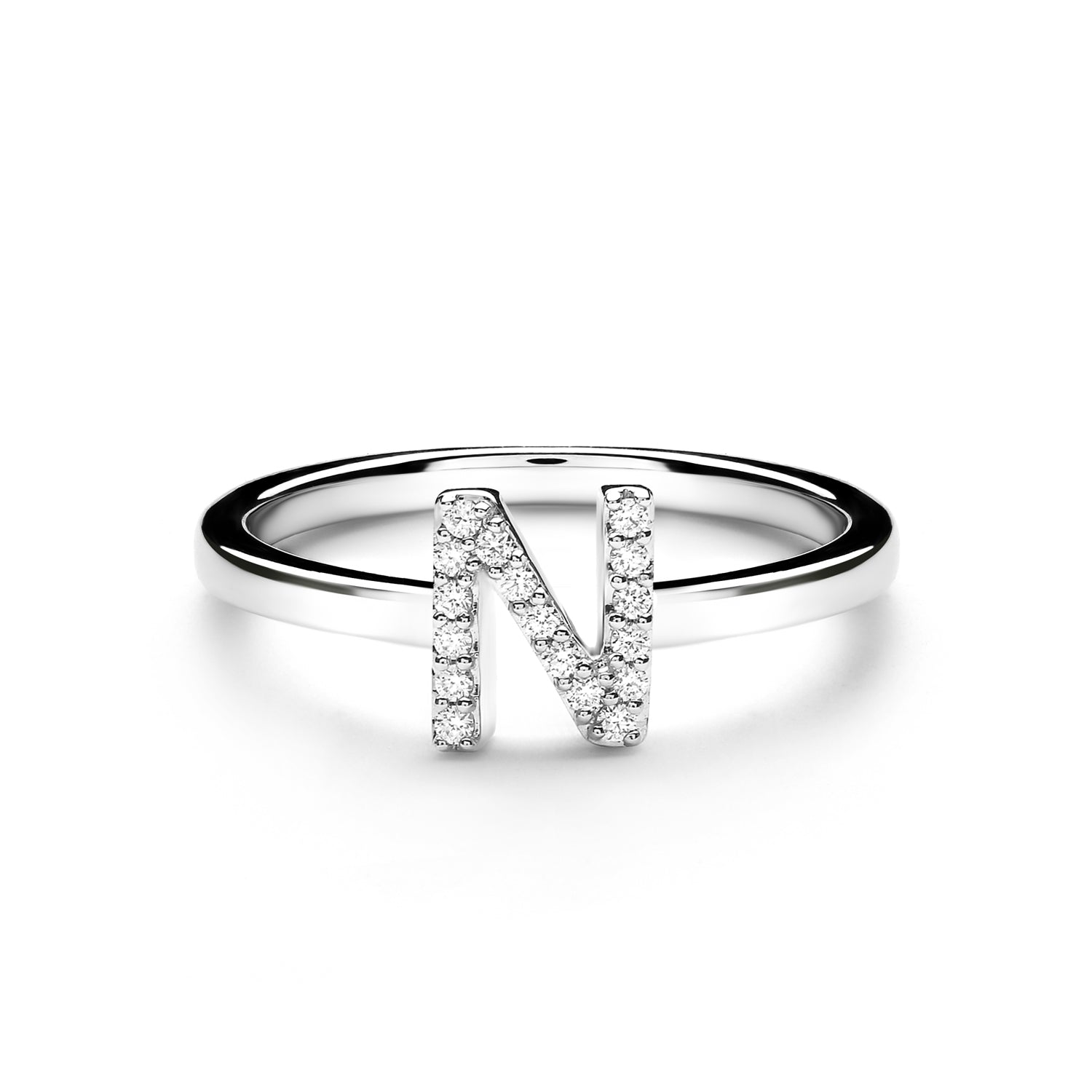 N Alphabet Diamond Ring (P1812100005)