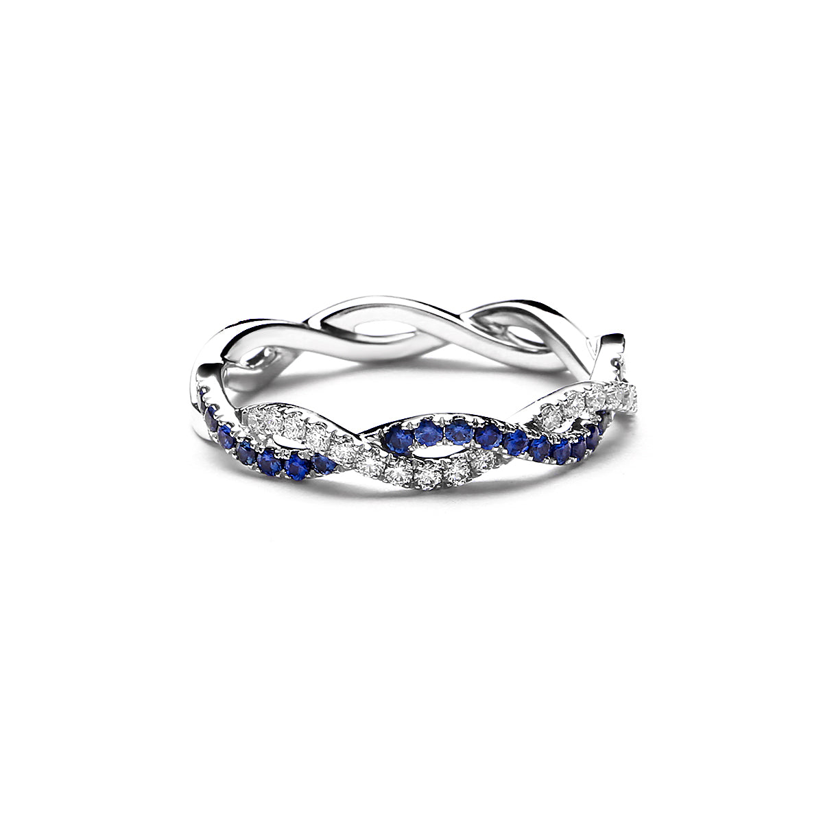 Odetta Diamond Ring With Blue Sapphire (P2005140007)