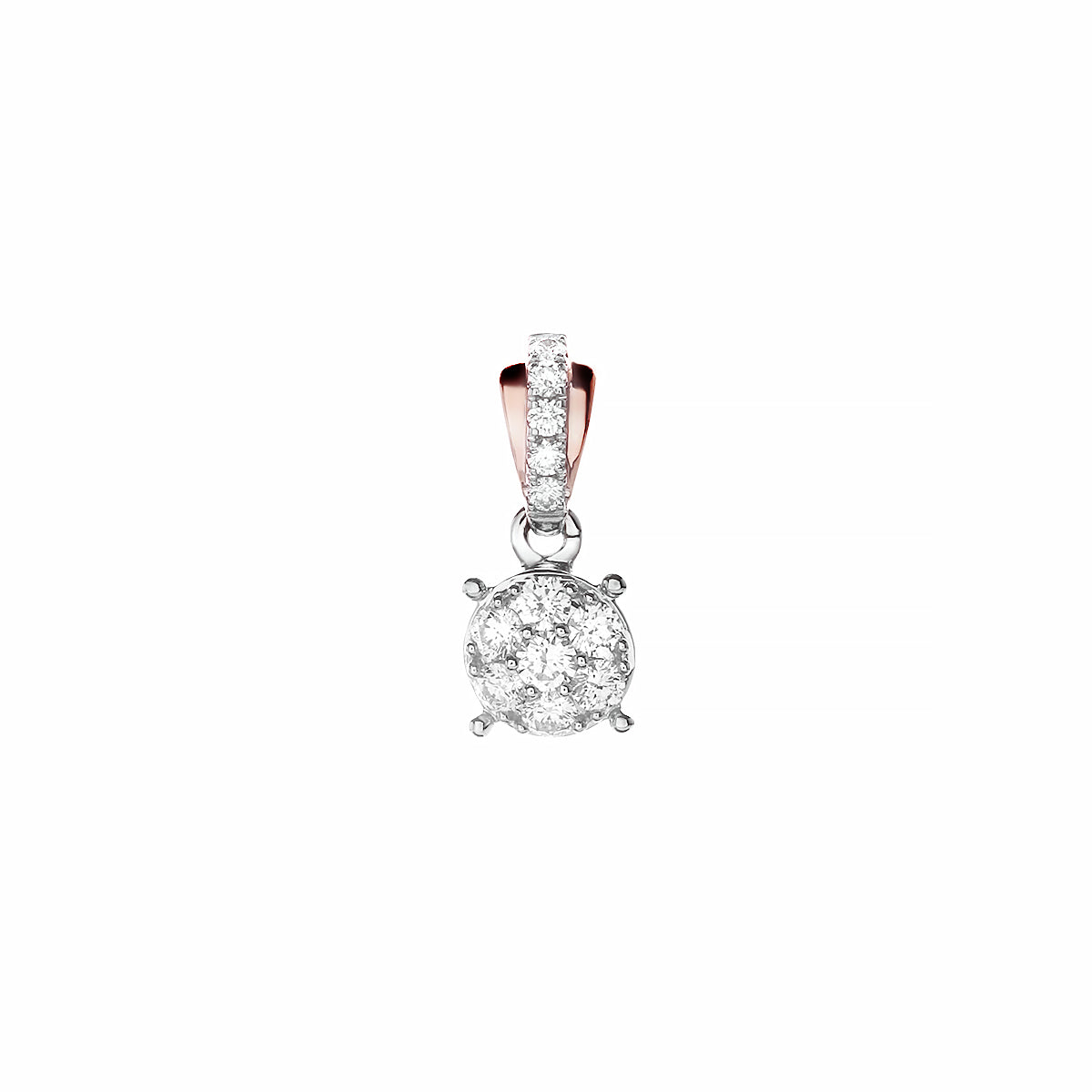 Shelby Set Two Tone Diamond Pendant (P2003200025)