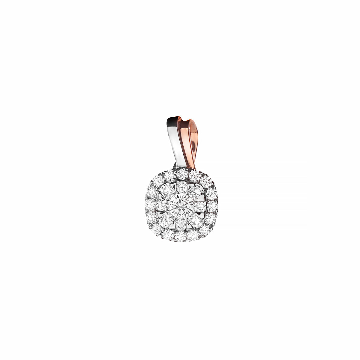 Nadine Twilist Set Two Tone Diamond Pendant (P2003160048)
