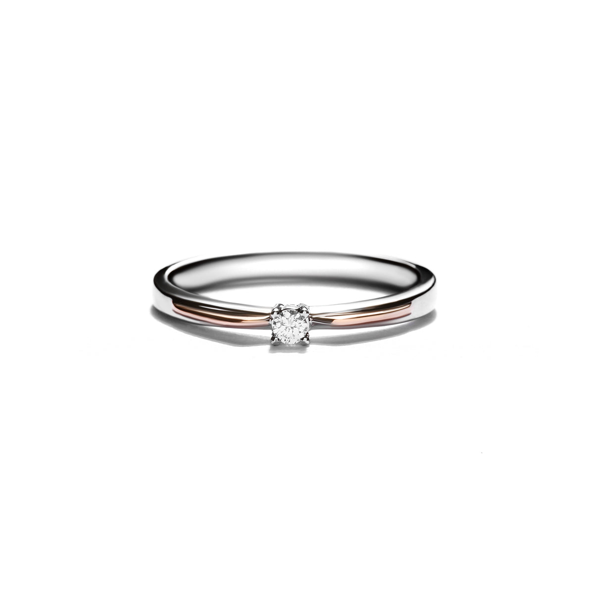 Aiko Size Medium Two Tone Diamond Ring (P2001180037)