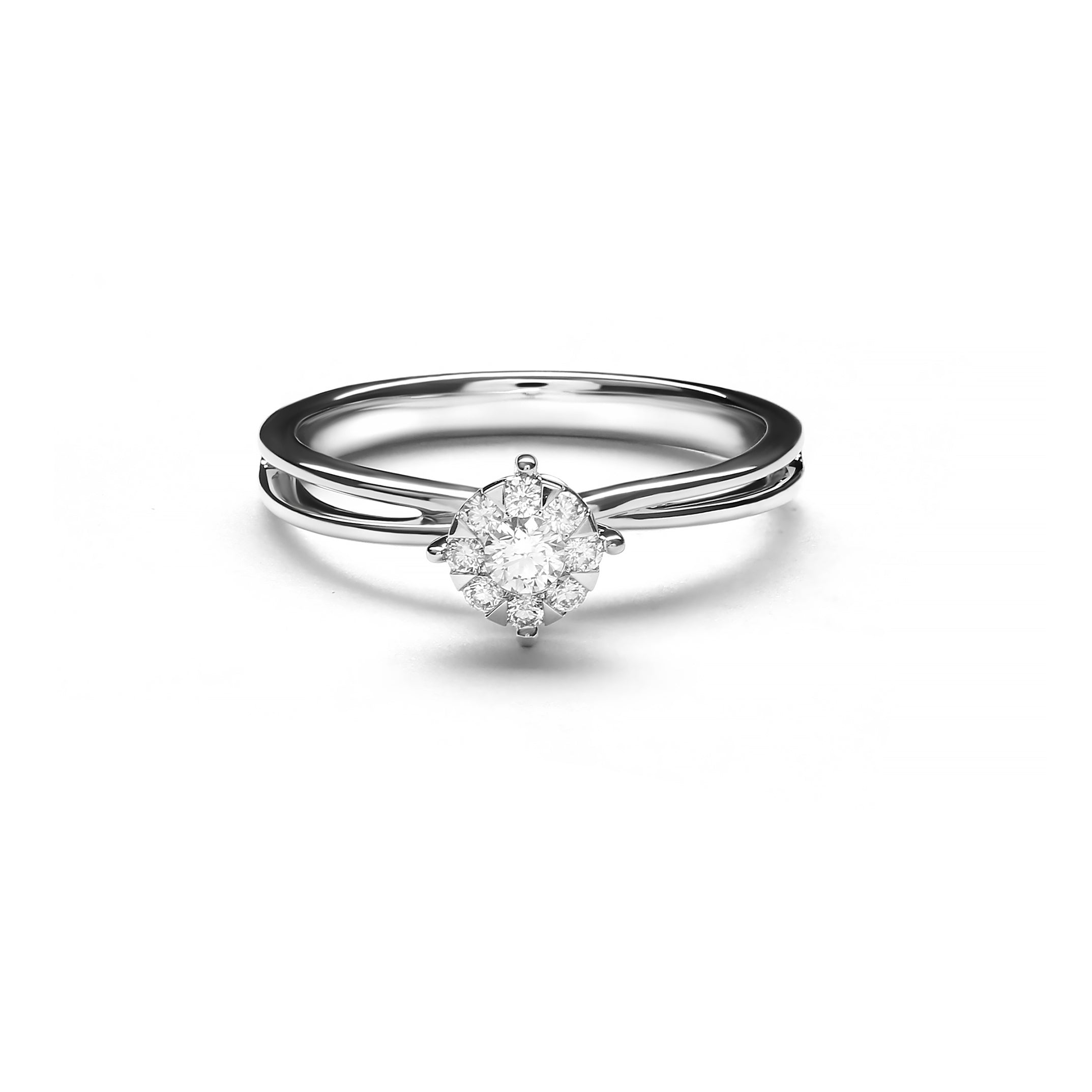 Vanessa Large Two Tone Diamond Ring (P2208040003)