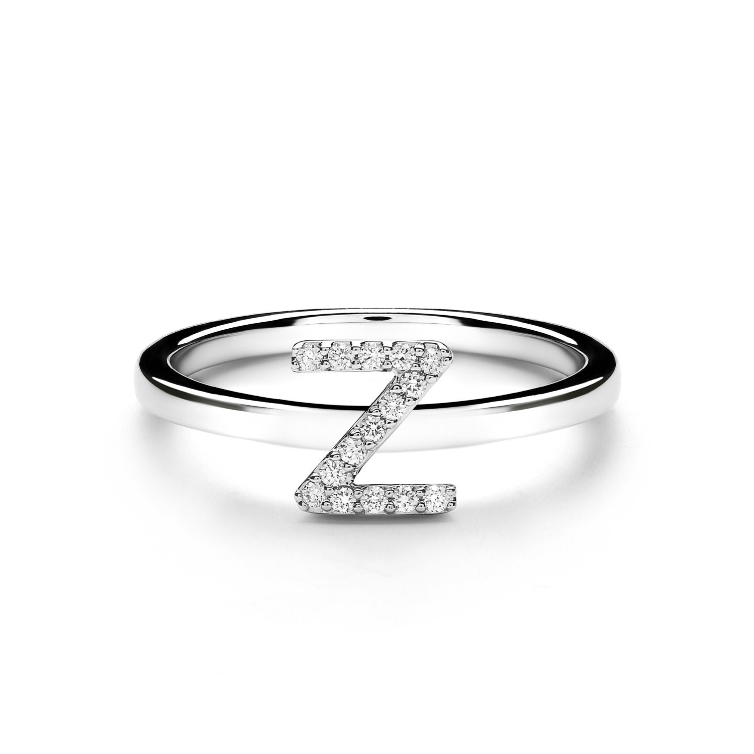 Z Alphabet Diamond Ring (P1812110007)