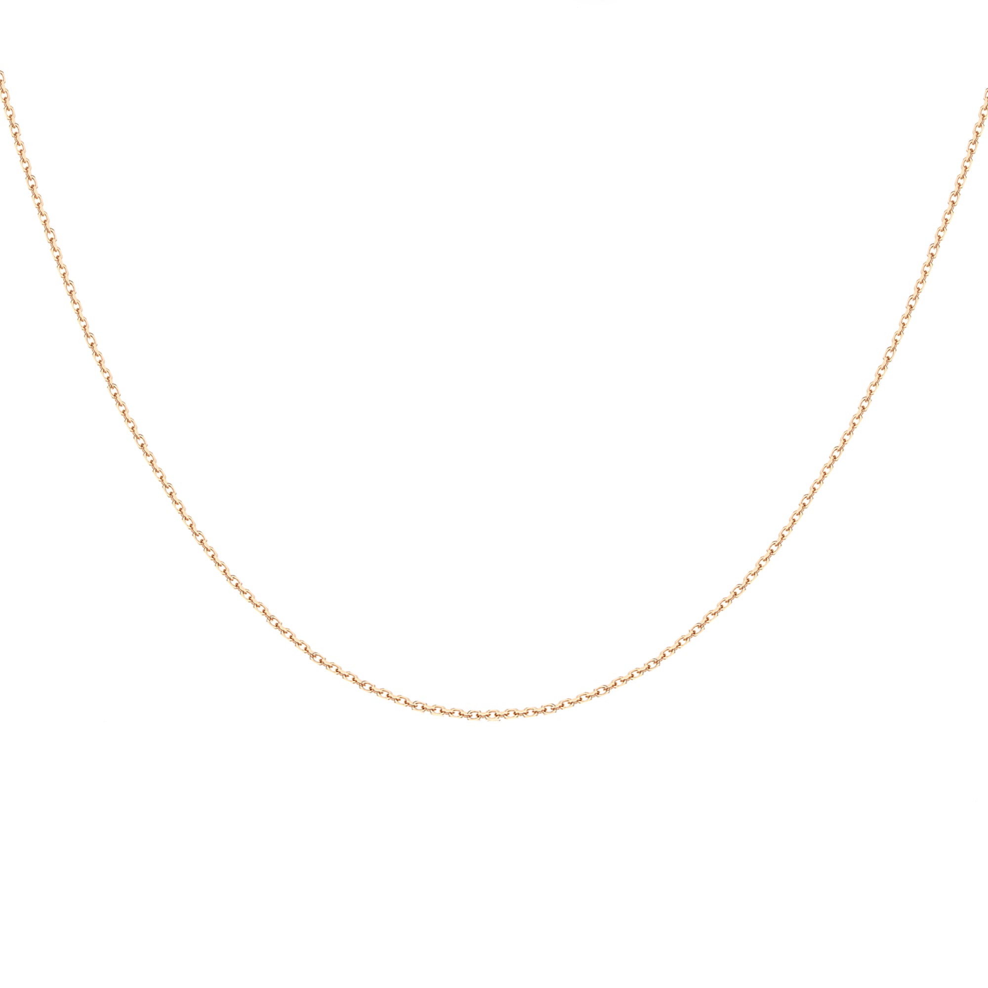 Gold Necklace Chain Cable 18K Rosegold (S2203110068)