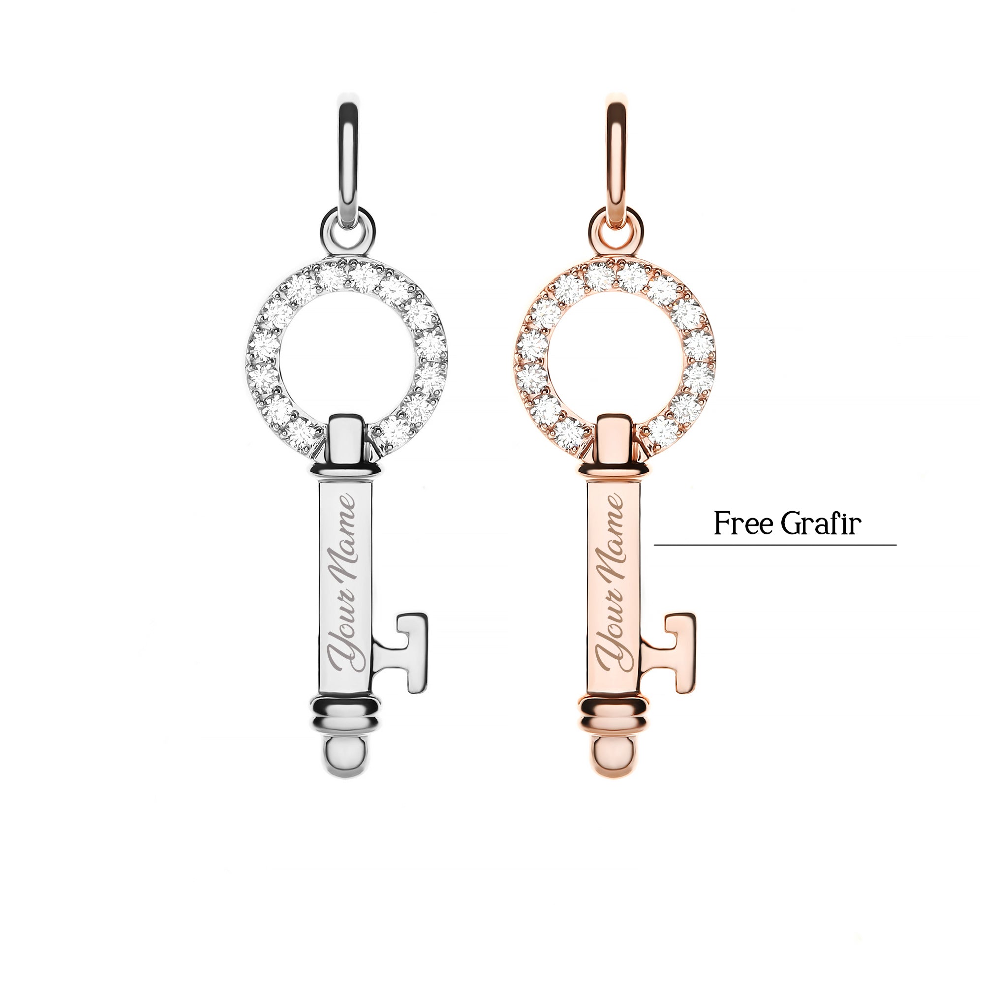 Integrity Key Diamond Pendant (P2206230386)