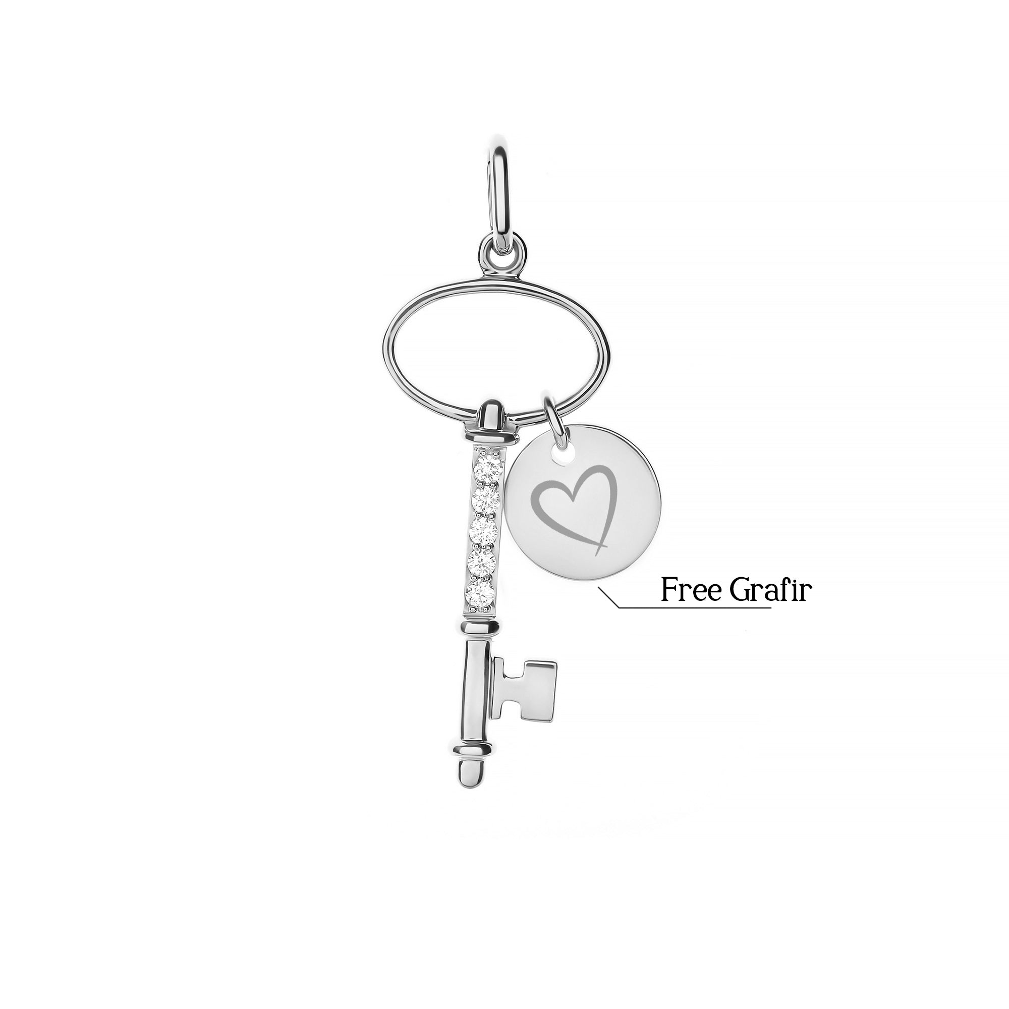 Loyalty Key Diamond Pendant (P2206020006)