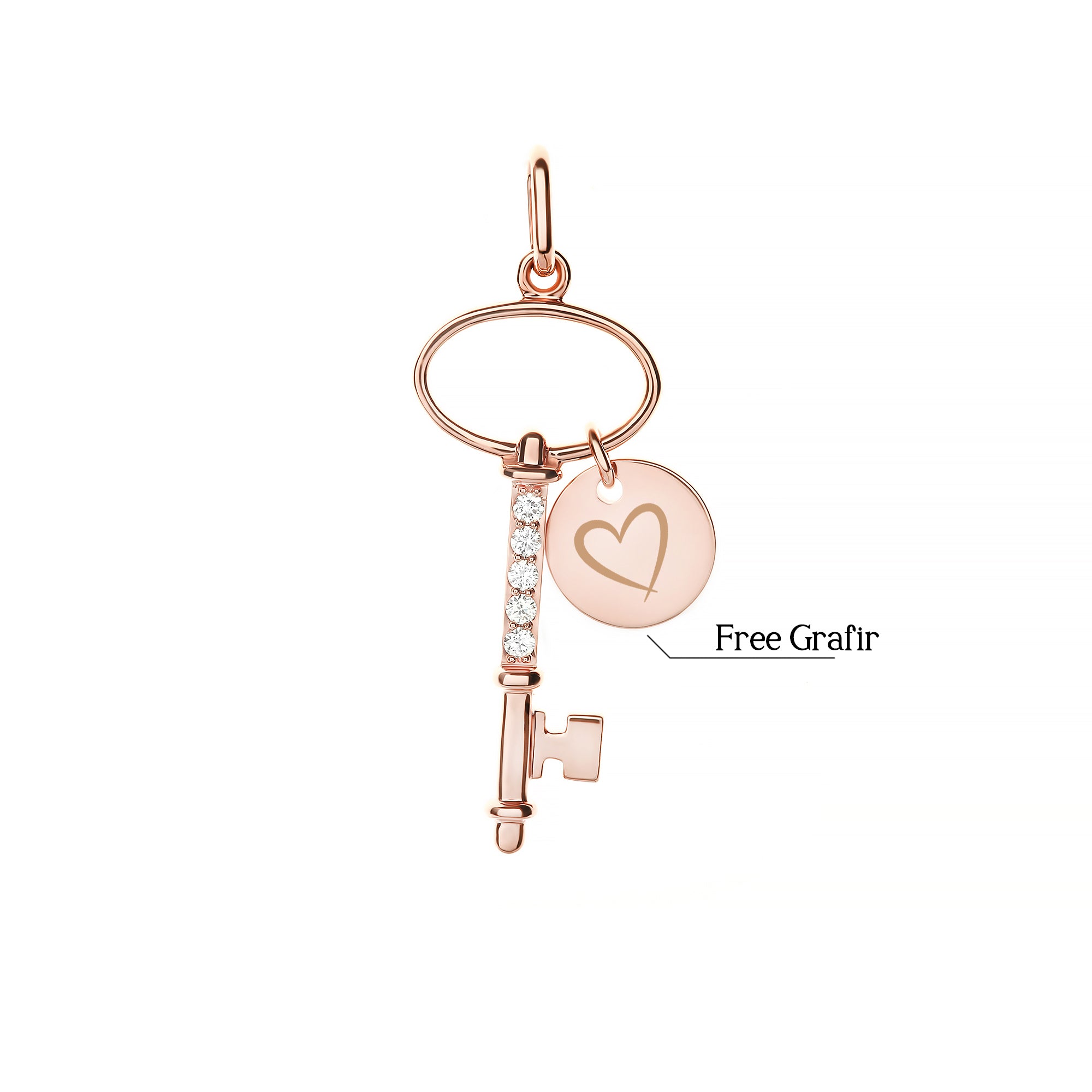 Loyalty Key Diamond Pendant (P2206020006)