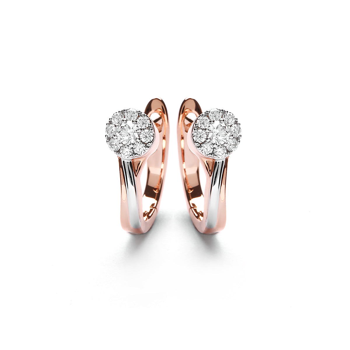 Tenesa Twilist Set Two Tone Diamond Earrings (P2005270016)