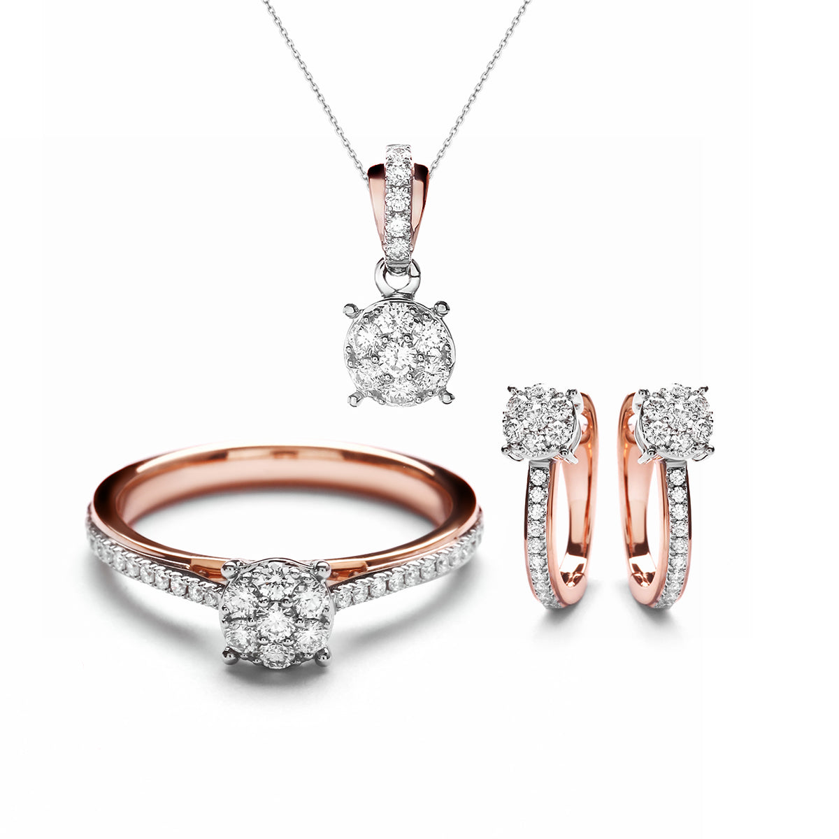 Shelby Set Two Tone Diamond (Red Wine)