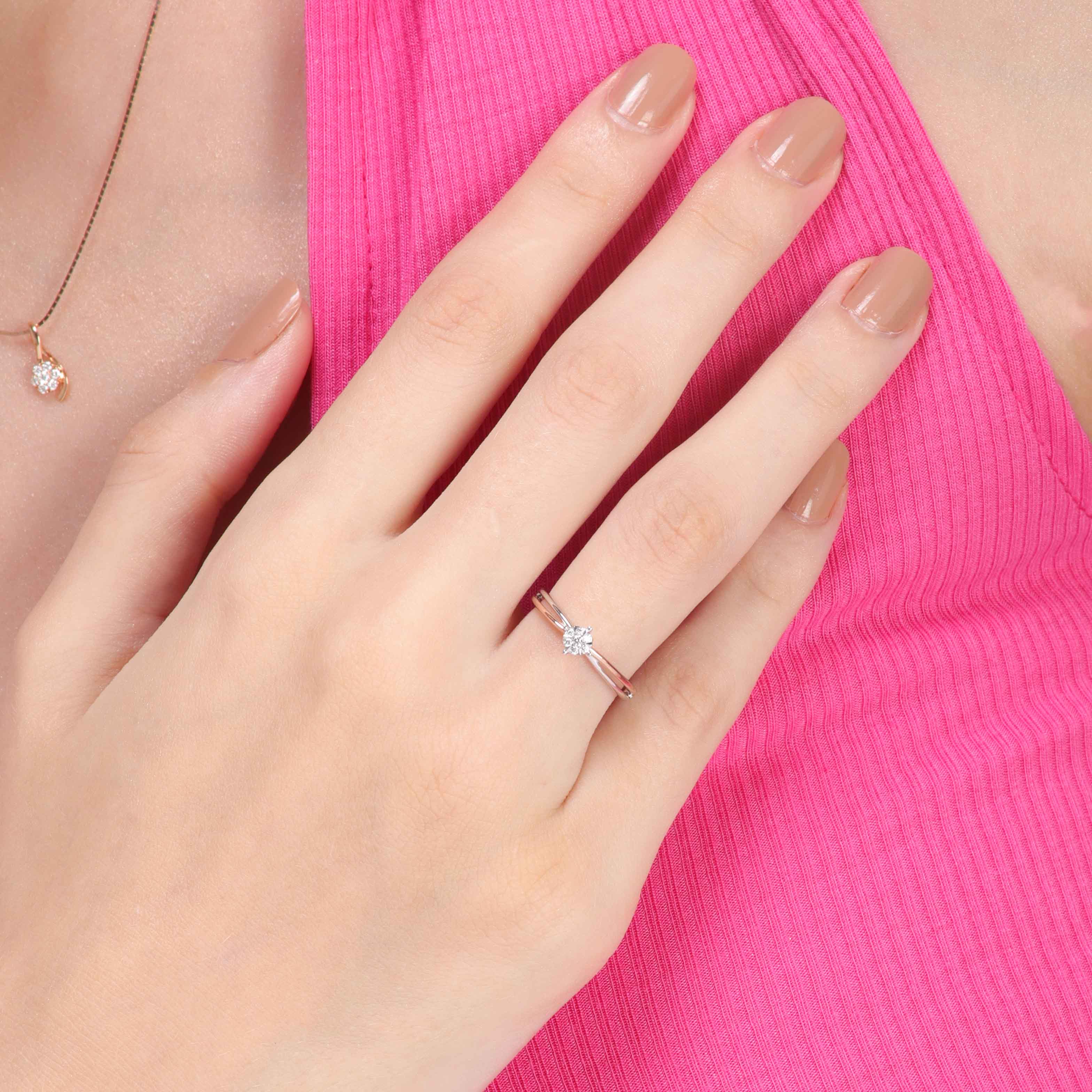 Vanessa Two Tone Diamond Ring (P2107070043)