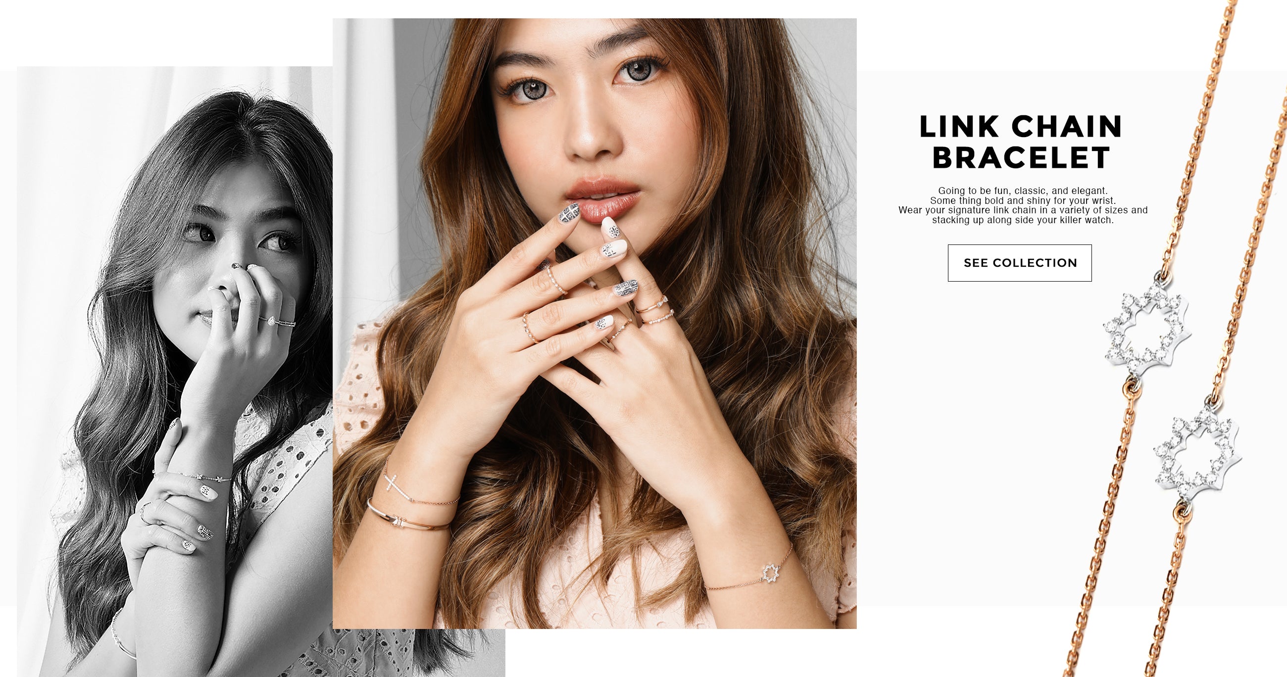 Bellissimo Link Chain Diamond Bracelet