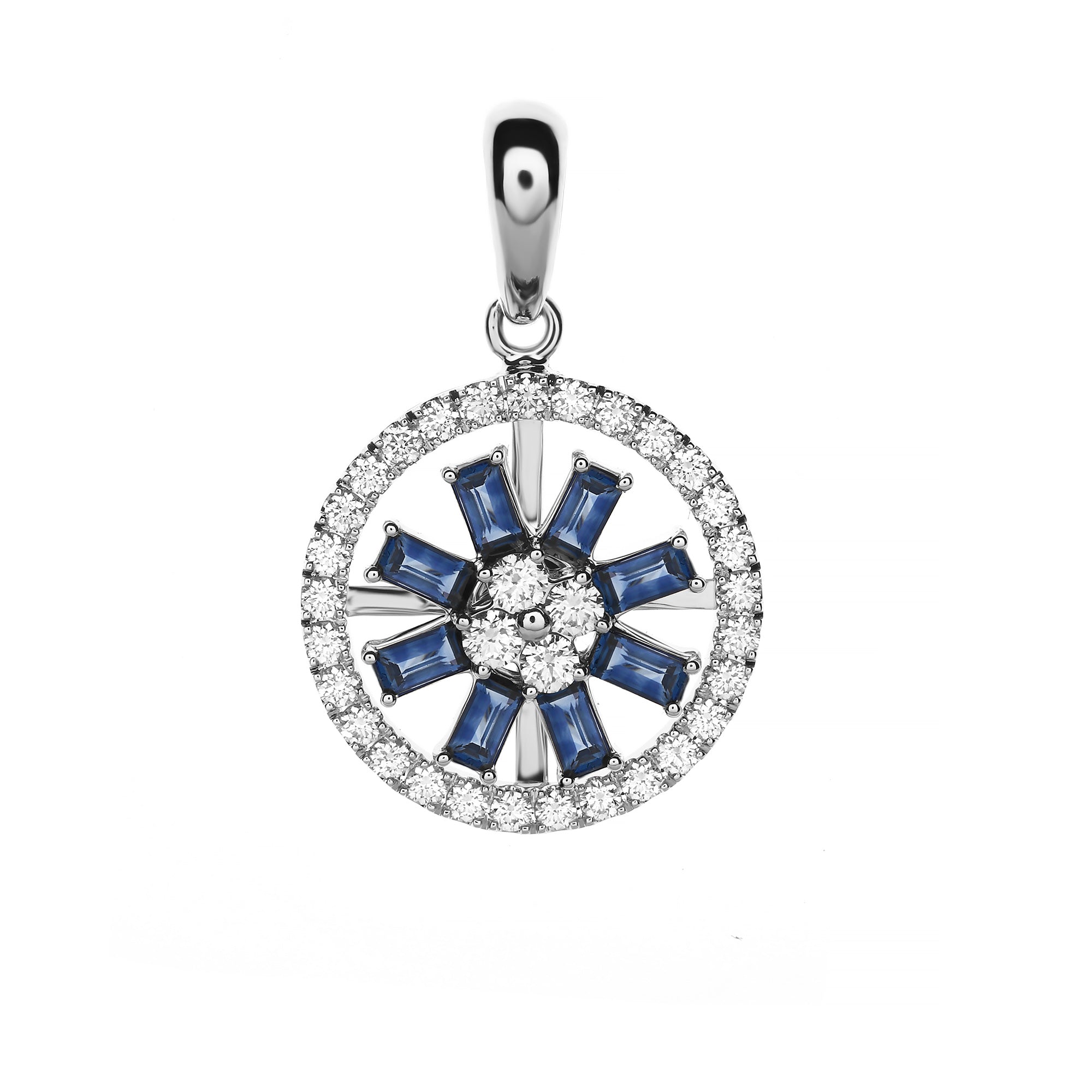 Ariadne Diamond Pendant With Blue Sapphire (P2308030024)