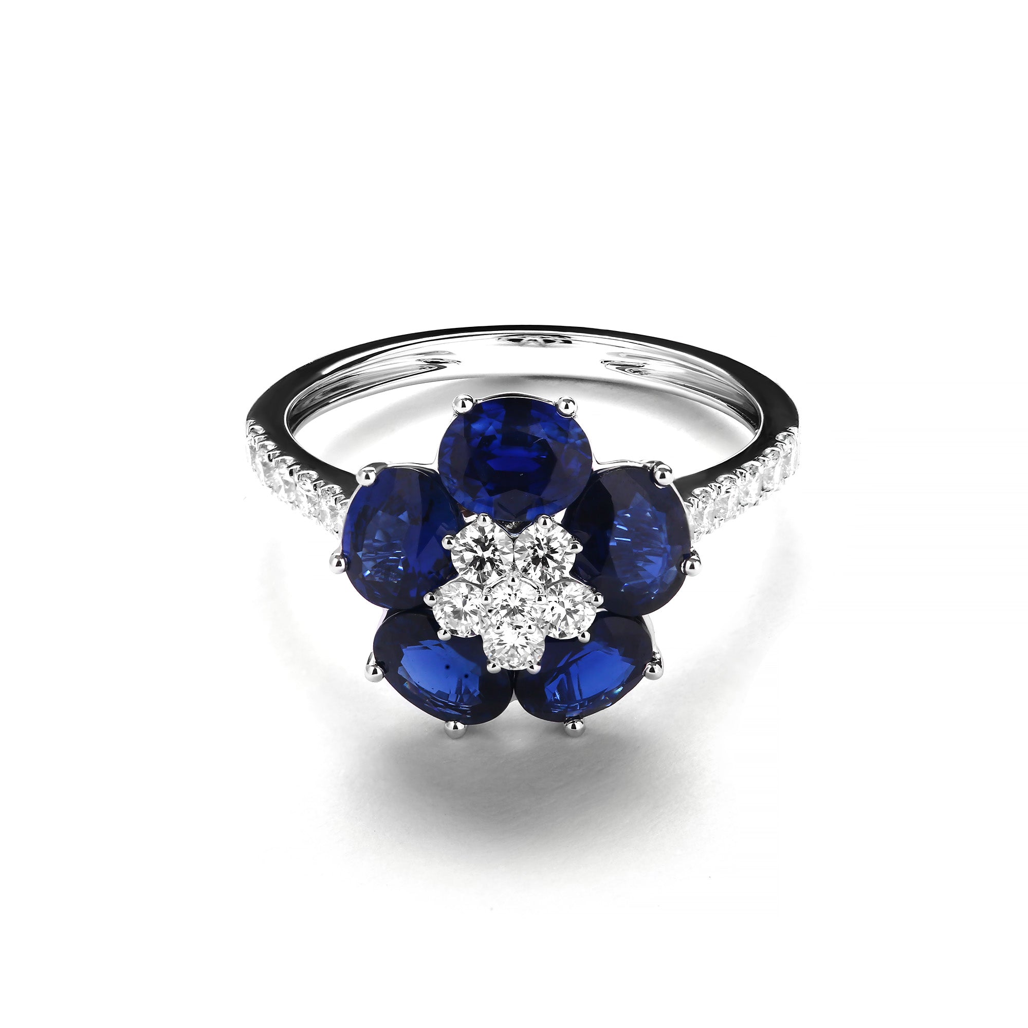 Azulea Diamond Ring With Blue Sapphire (P2405270001)