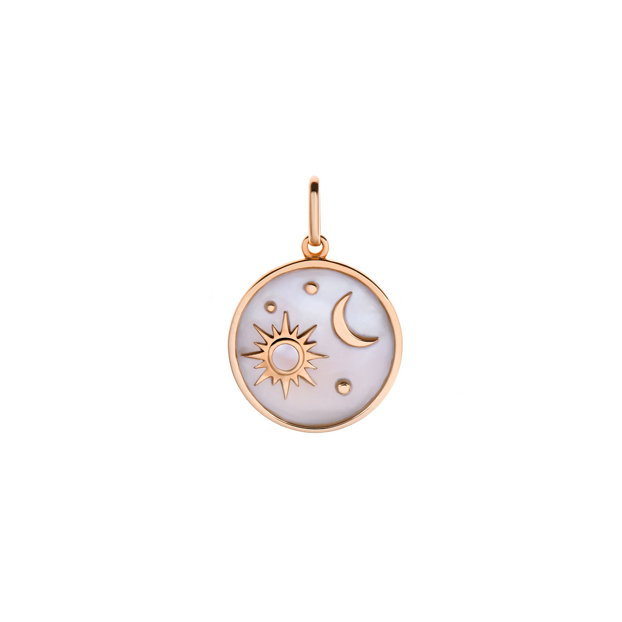COSMOS on Mother of Pearl Gold Pendant (G2512060008)